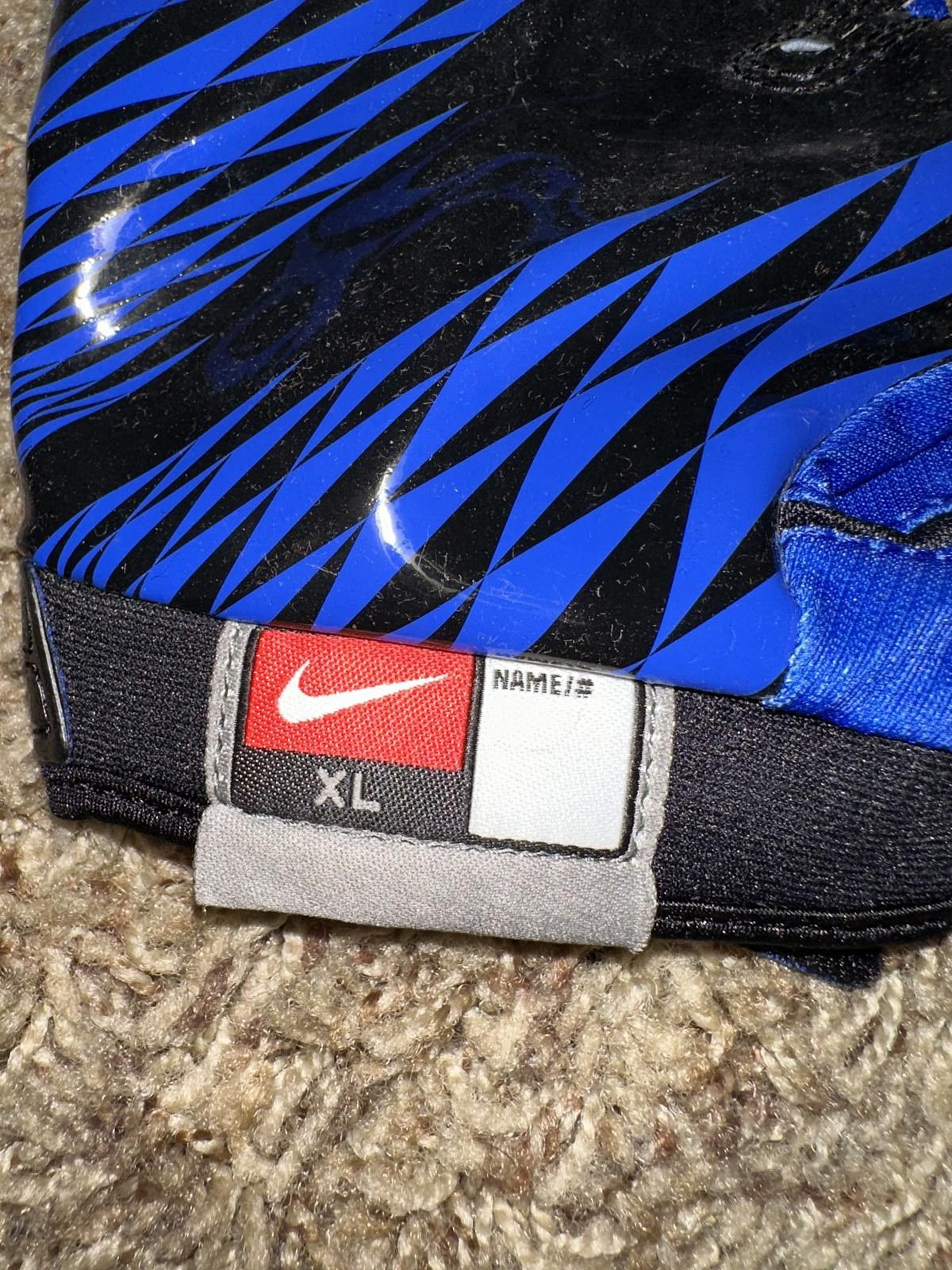 Nike VINTAGE Nike Men’s VaporJet Magnigrip Football Receiver Blue Gloves 2009 Size ONE SIZE - 3 Thumbnail