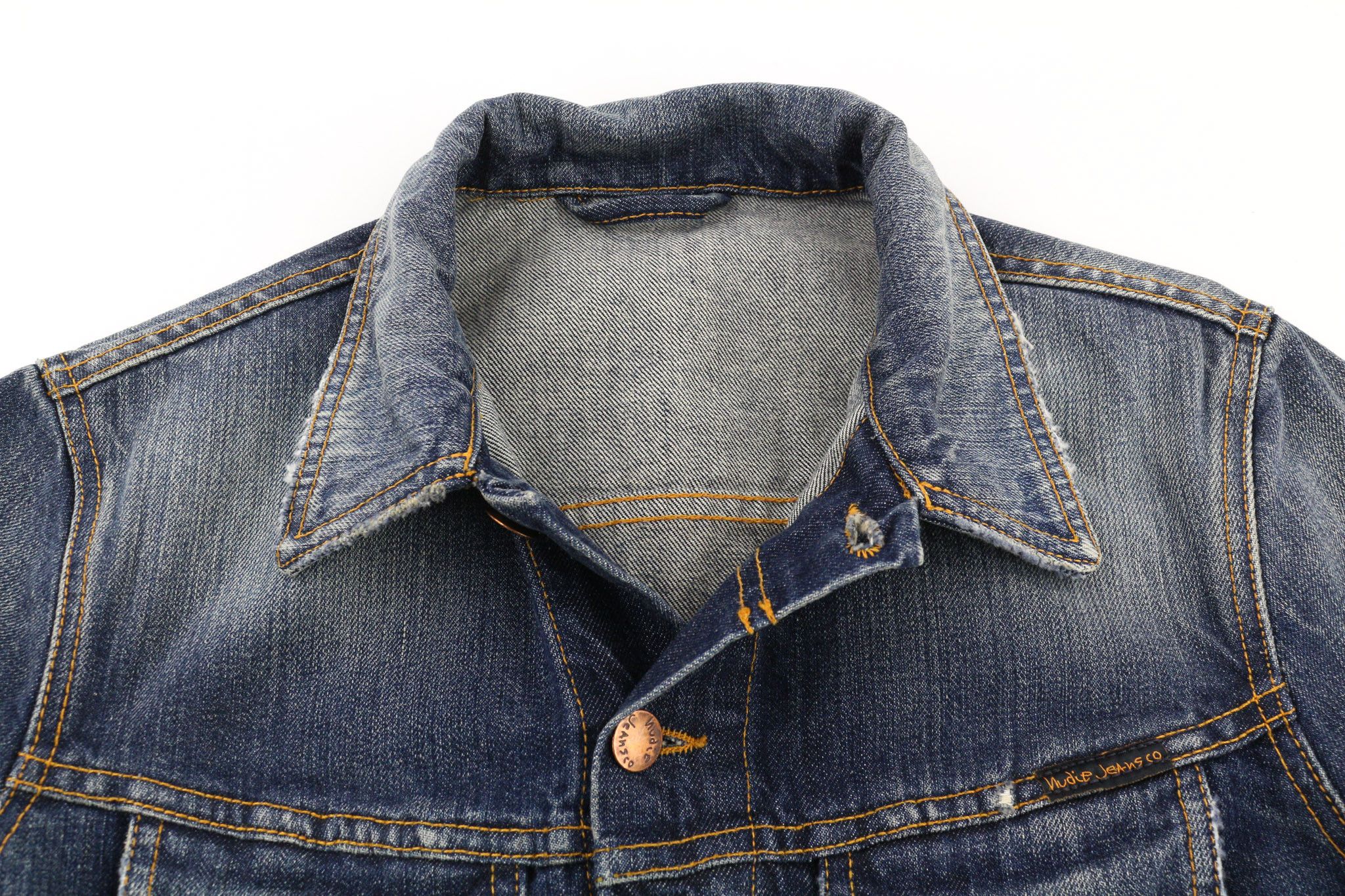 Nudie Jeans TERRY ORG. CONTRAST S Organic Cotton Blue Denim 80380 Size US S / EU 44-46 / 1 - 4 Thumbnail
