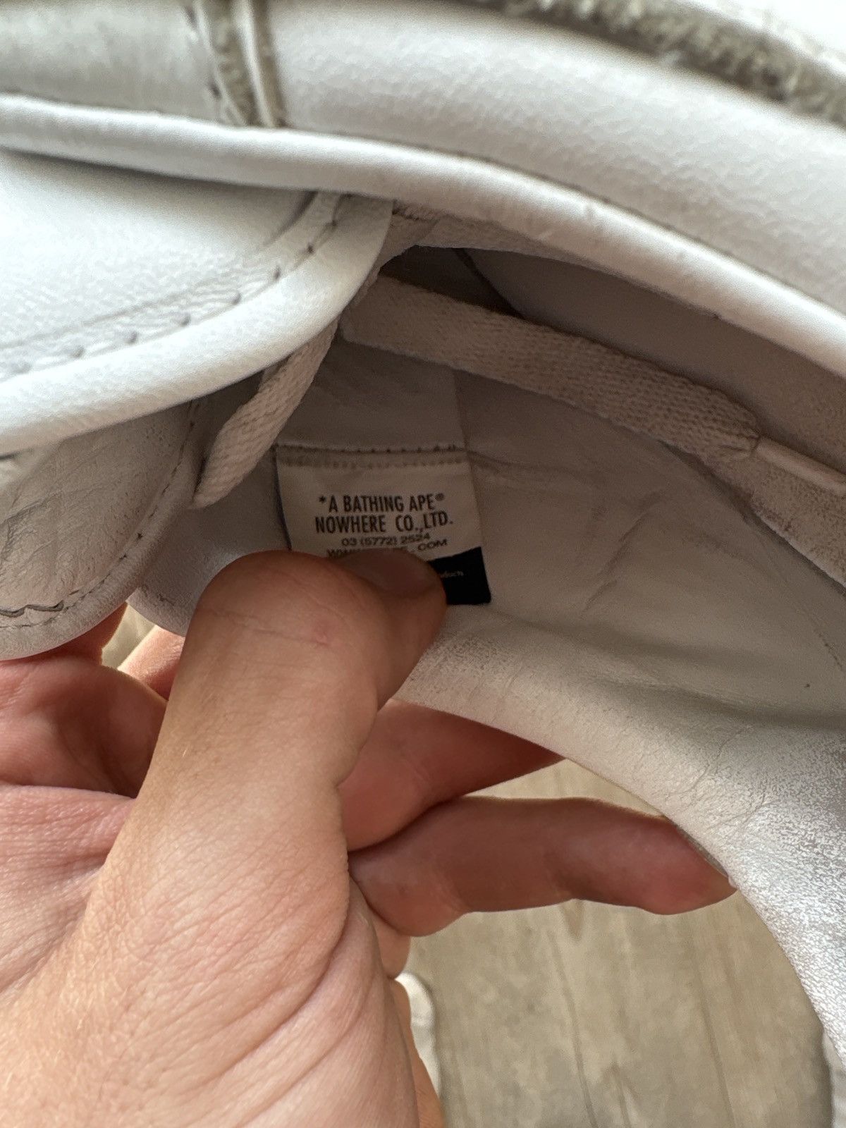 Bape A Bathing Ape Bape SK8 Sta Triple White Leather – Size 11 Size US 11 / EU 44 - 8 Thumbnail