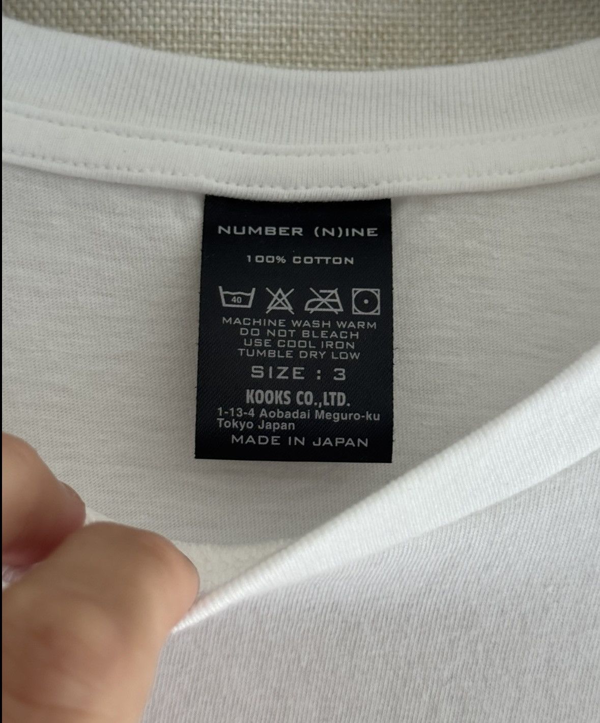 Number (N)ine Number (N)ine Vintage White Dessert Graphic Art Tee Size US L / EU 52-54 / 3 - 3 Thumbnail