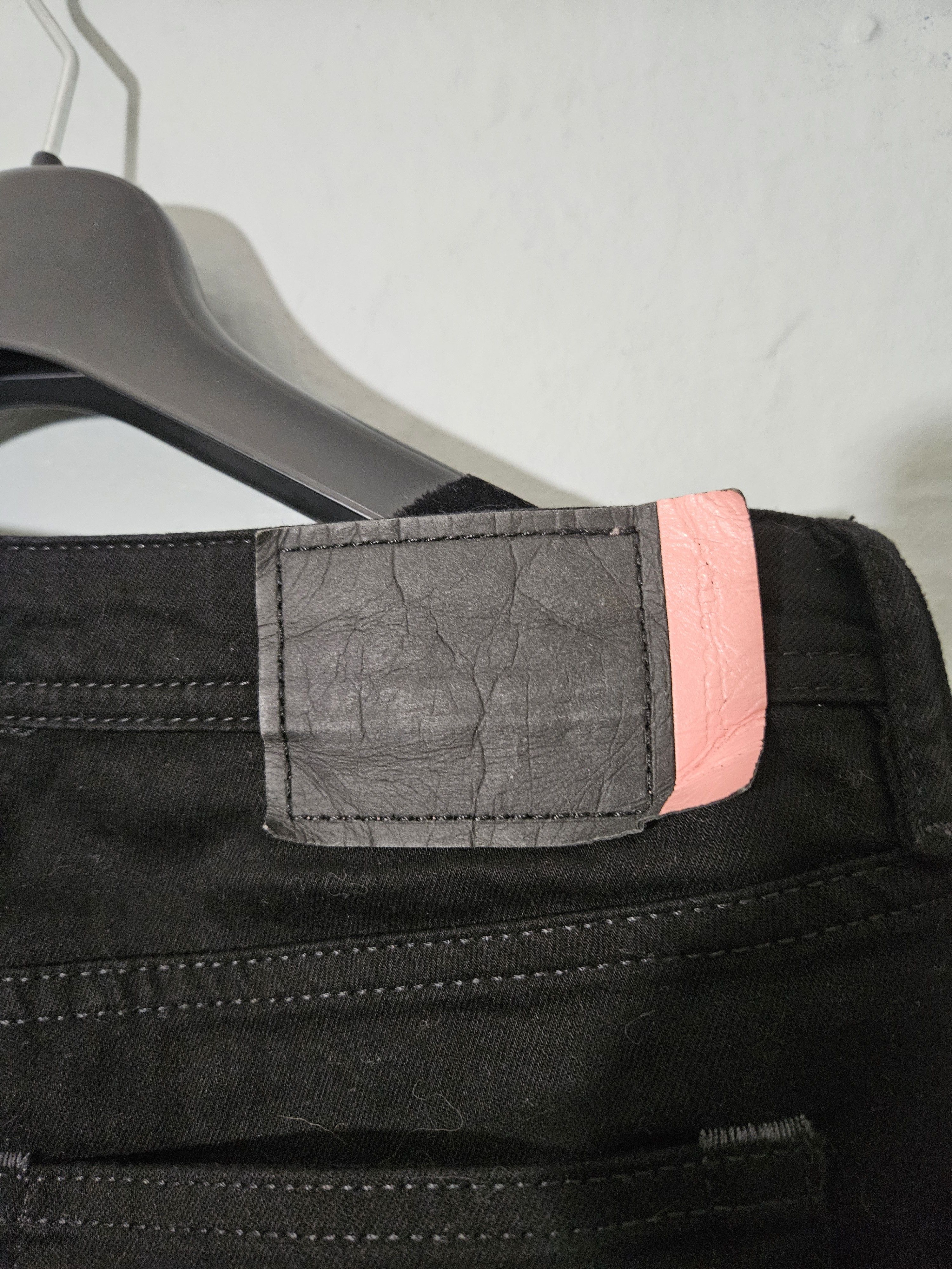 Acne Studios Climb Stay Black Stretch Fit Blå Konst Black Denim Jeans Size US 28 / EU 44 - 2 Thumbnail