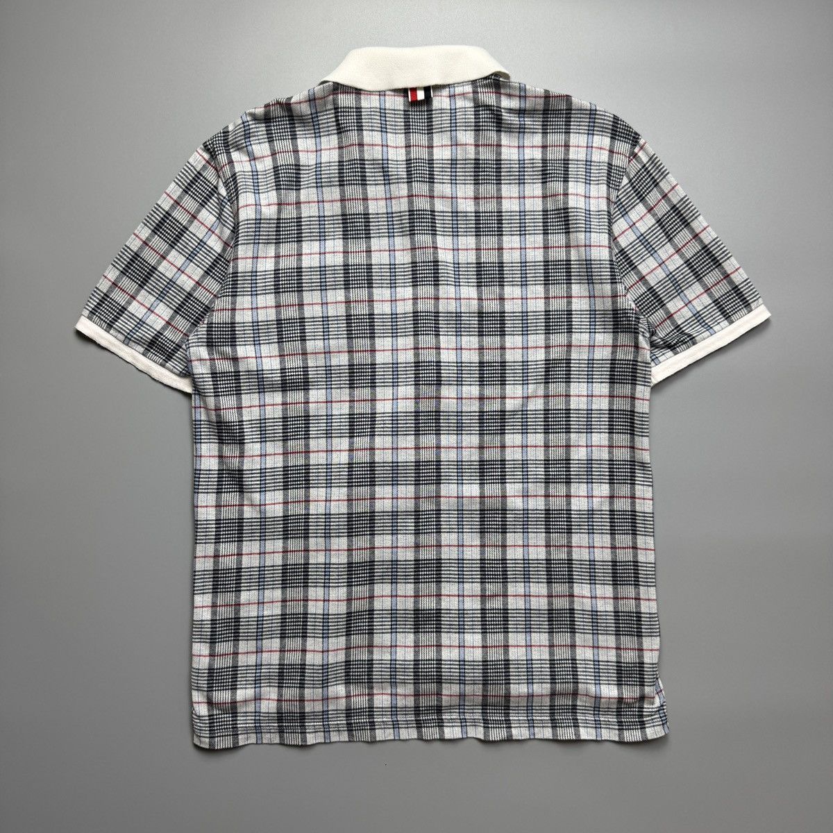 Thom Browne Thom Browne - SS/16 Cage Checkered Knitt Polo Shirt Size US XS / EU 42 / 0 - 2 Thumbnail