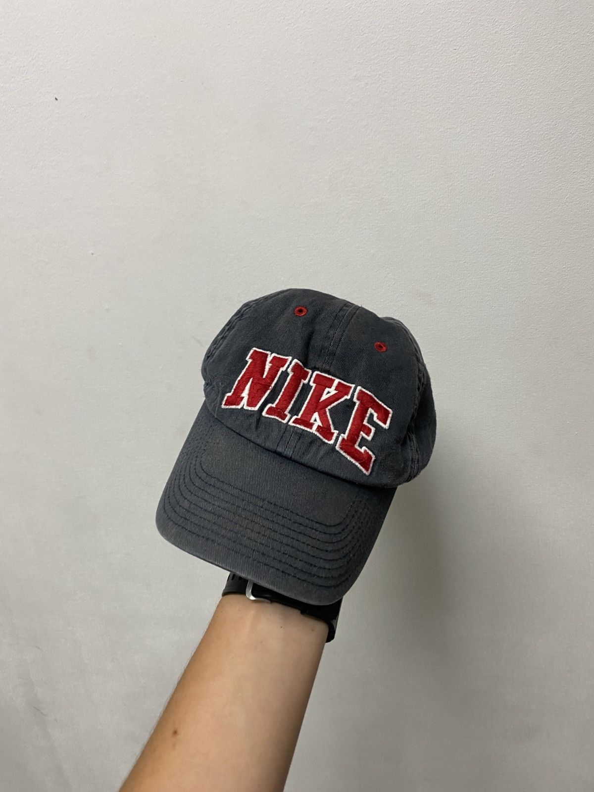 Nike Mens Vintage Nike Cap big logo streetwear y2k rare drill Size ONE SIZE - 1 Thumbnail