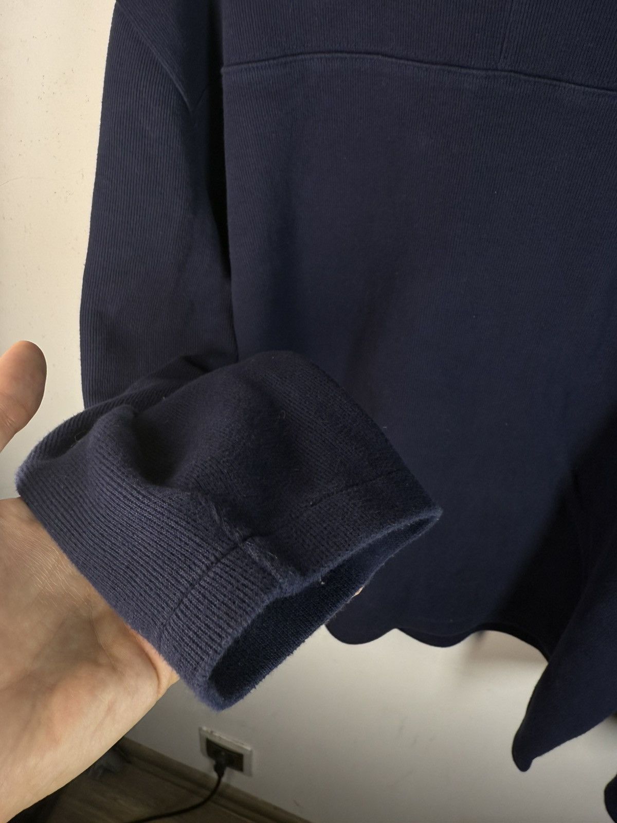Yves Saint Laurent Navy YSL Sweatshirt Logos Vintage Sweater 90s y2k Crewneck Size US L / EU 52-54 / 3 - 12 Thumbnail