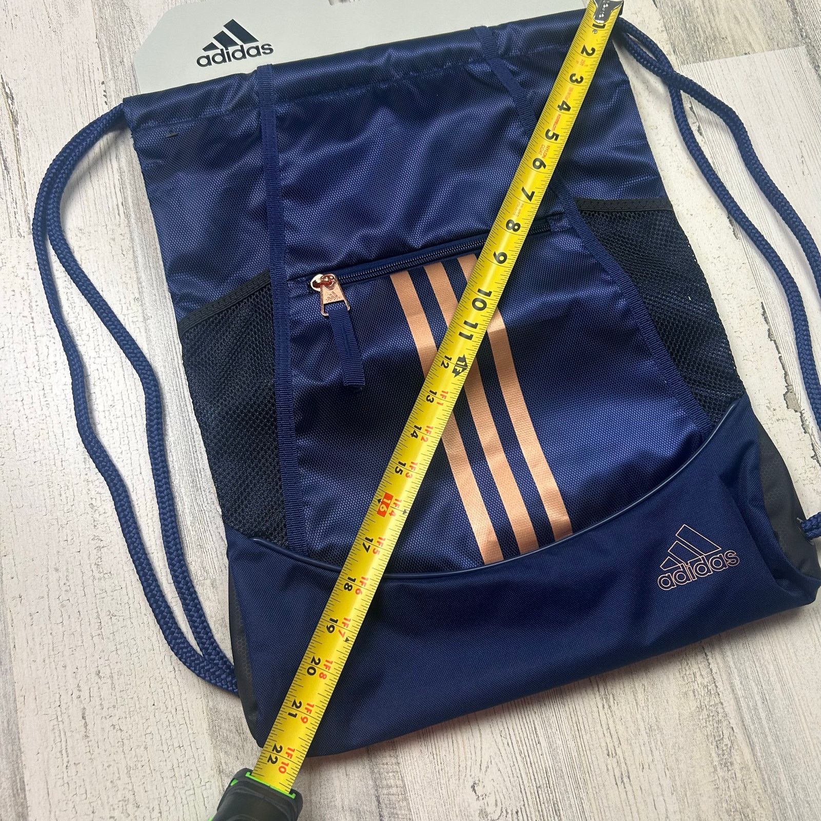 Adidas Adidas Alliance II Sackpack Sling Backpack Black / Gold New! Size ONE SIZE - 6 Thumbnail