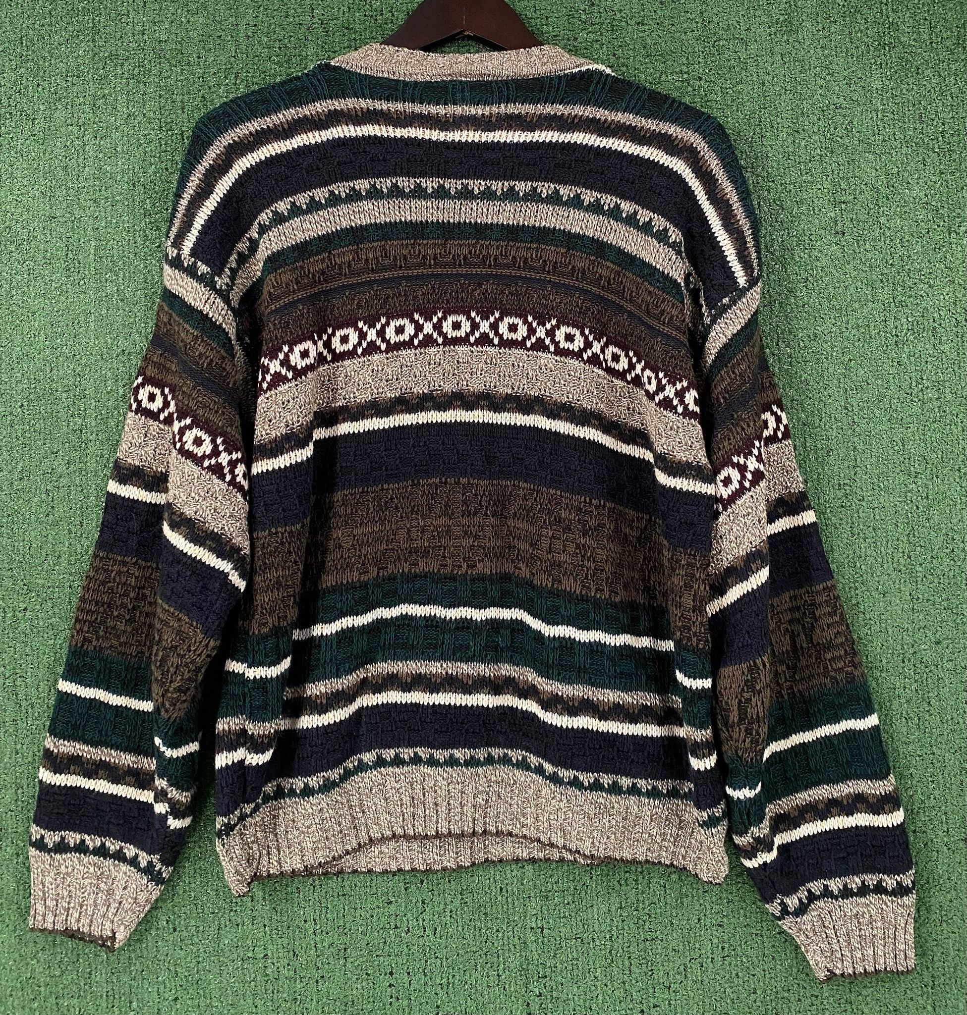 Vintage 90’s Appalachian Trail Patterned Knit Sweater Men’s Large Size US L / EU 52-54 / 3 - 5 Thumbnail
