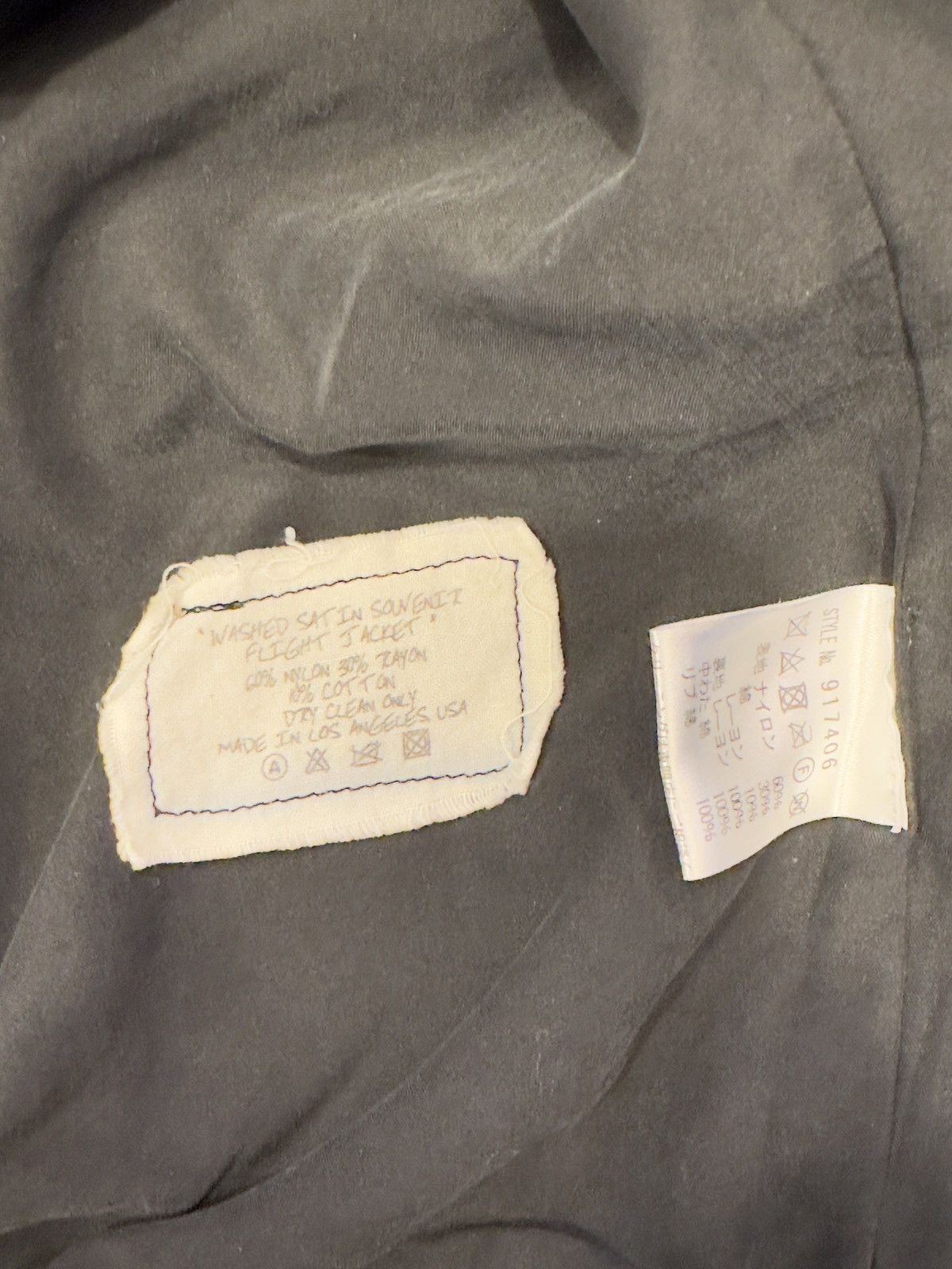 Greg Lauren Greg Lauren Washed Satin Souvenir Flight Jacket Size US M / EU 48-50 / 2 - 4 Thumbnail