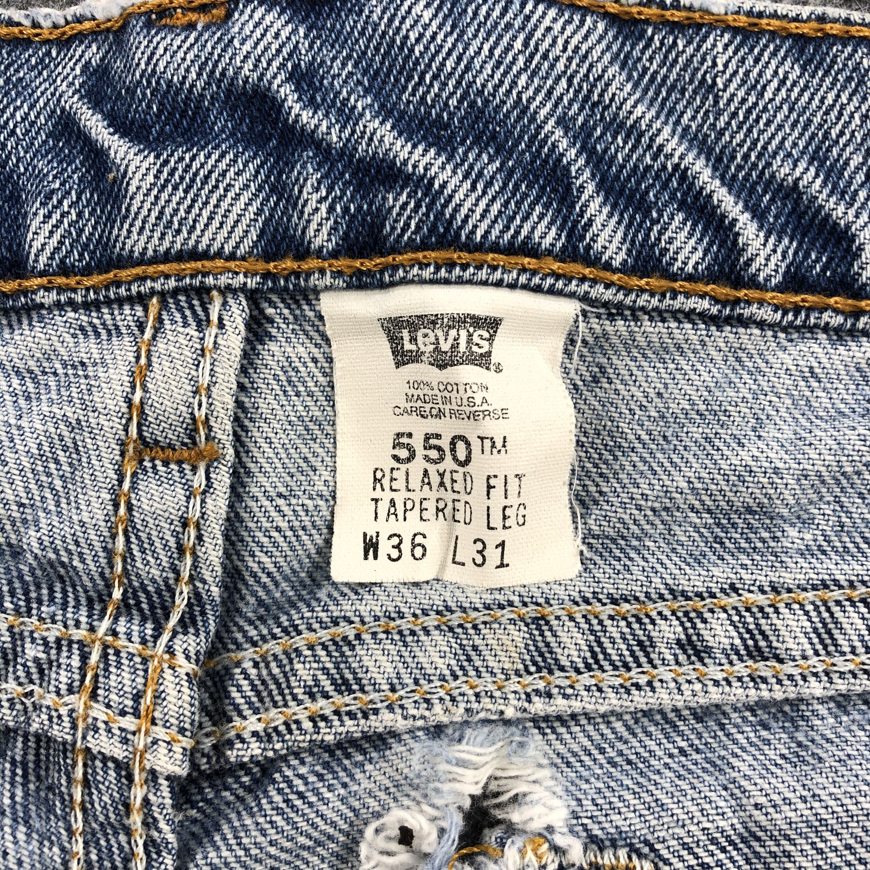 Levi's × Vintage Vintage Light Wash Levis 550 Jeans-JM1317 Size US 35 - 13 Thumbnail