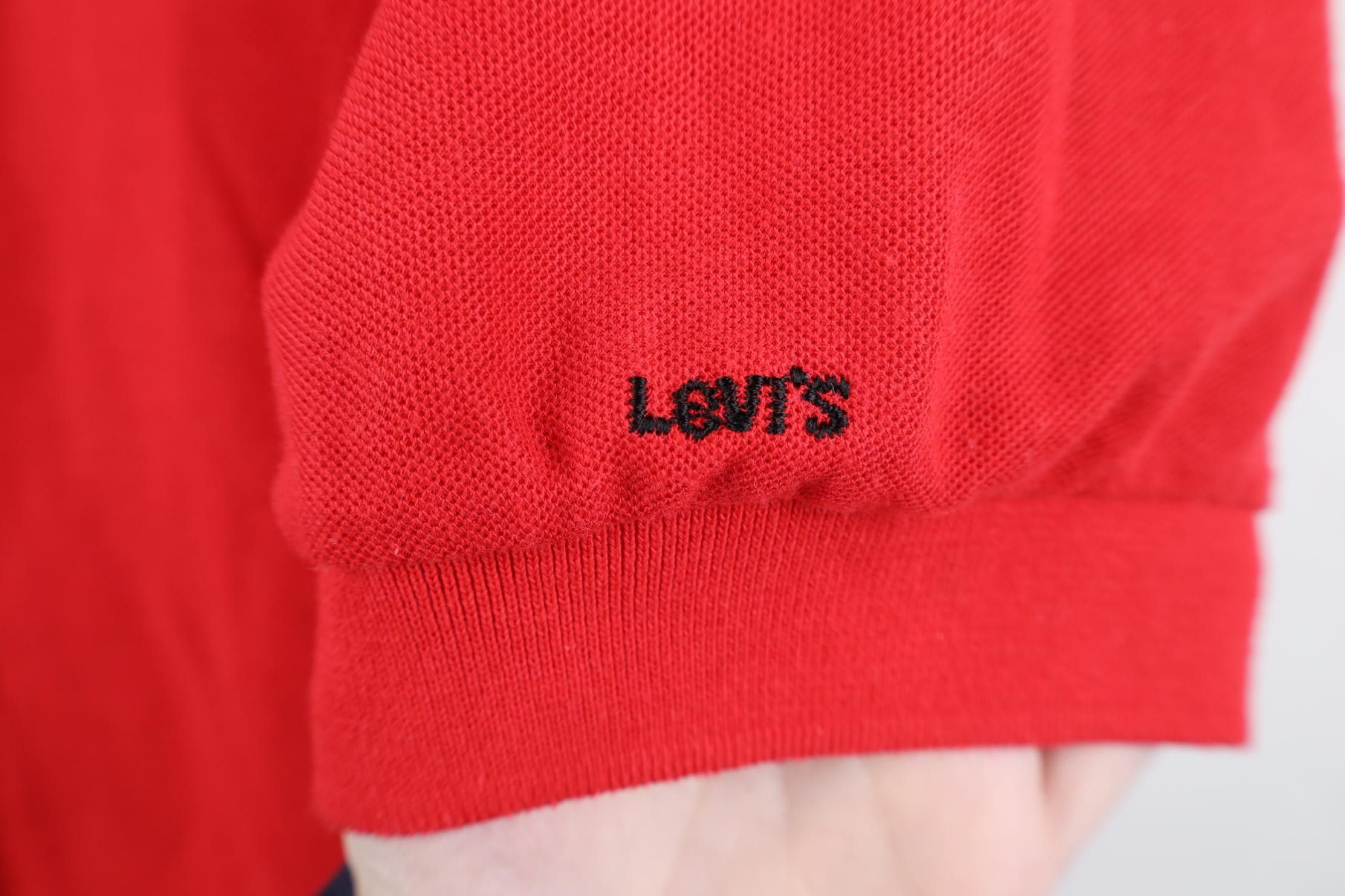 Levi's Vintage 80s Levis Spell Knit Collared Golf Polo Shirt Red Size US XL / EU 56 / 4 - 4 Thumbnail
