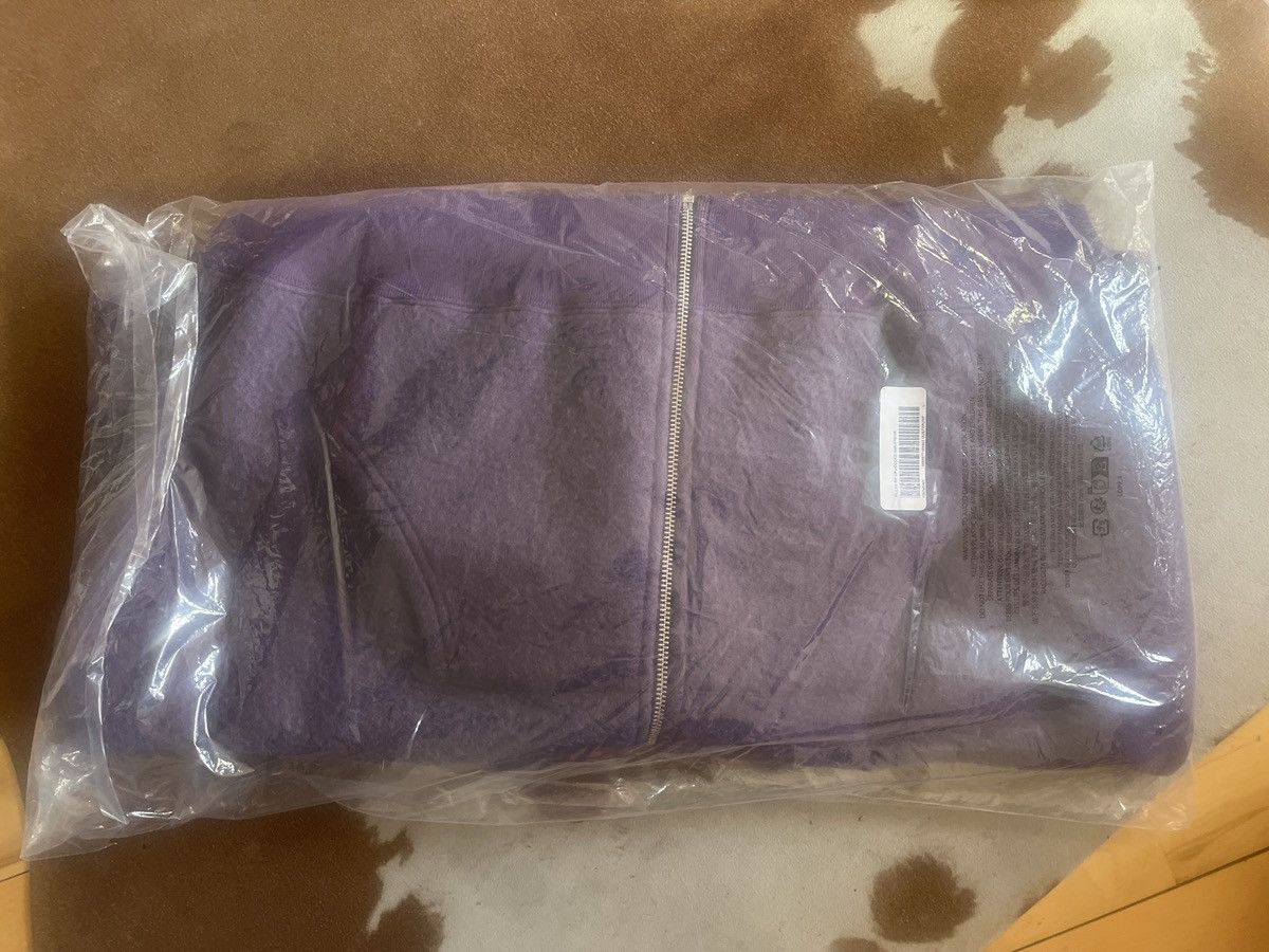 Supreme × Vintage SUPREME PILLED ZIP UP HOODED SWEATSHIRT DUSTY PURPLE Size US L / EU 52-54 / 3 - 2 Thumbnail