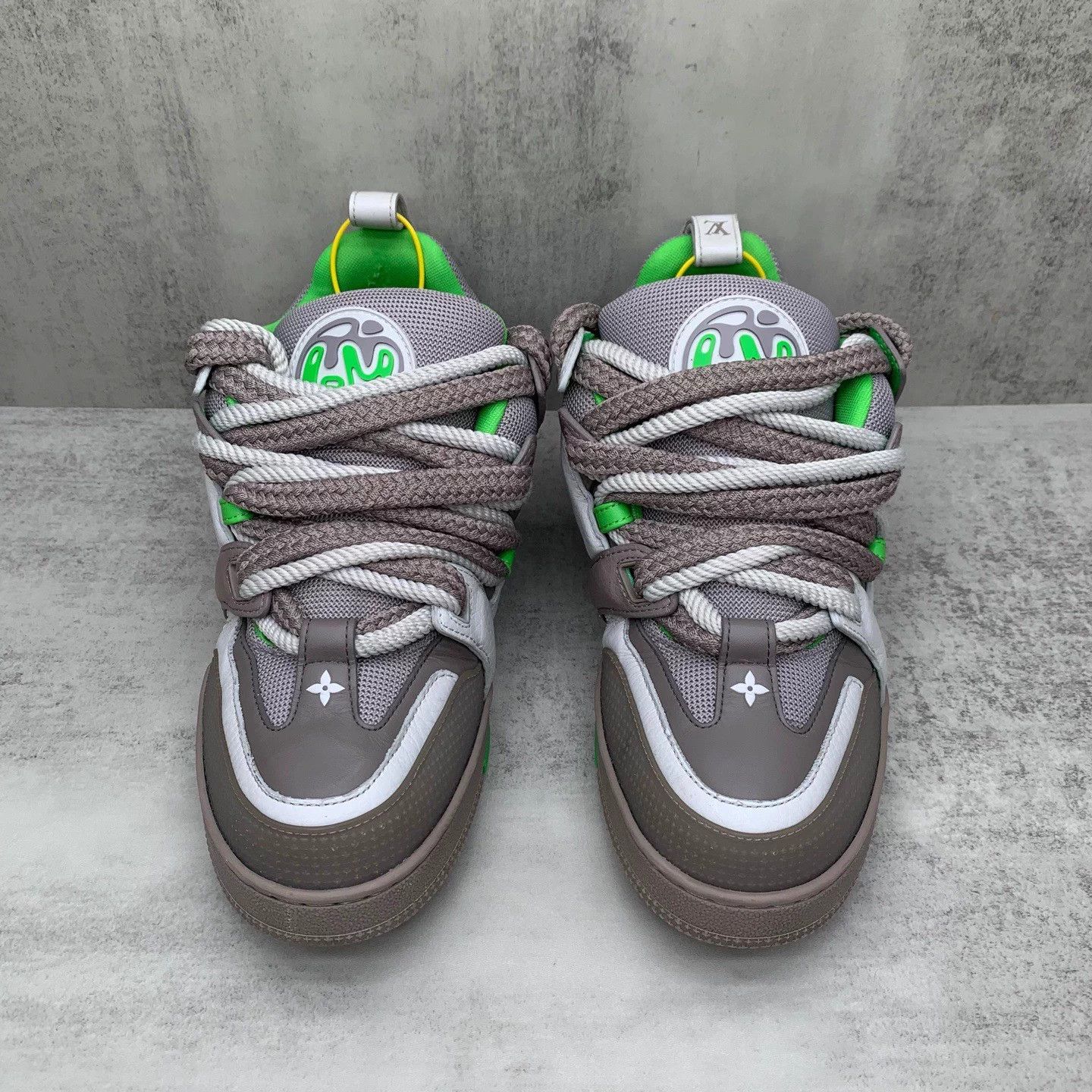 Louis Vuitton LV Skate Gray-Green Loafers 7/41 95 New Box & Acc Size US 8 / EU 41 - 4 Thumbnail