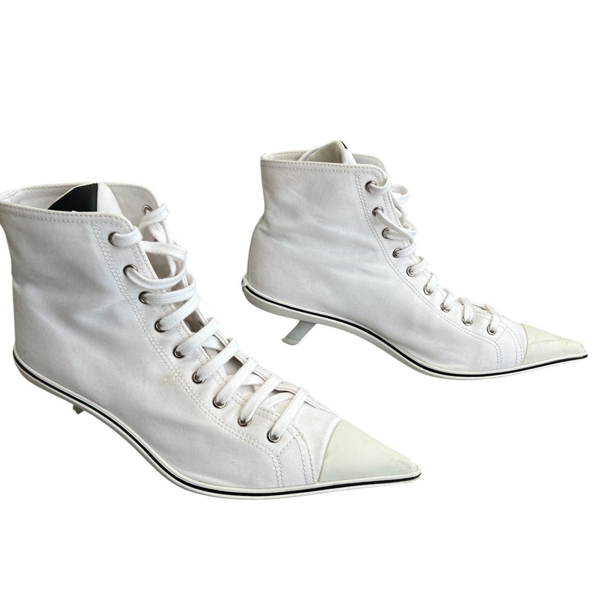 Prada PRADA 2021SS SYNTHESIS HEELED HIGH-TOPSNEAKERS Size US 8 / IT 38 - 3 Thumbnail