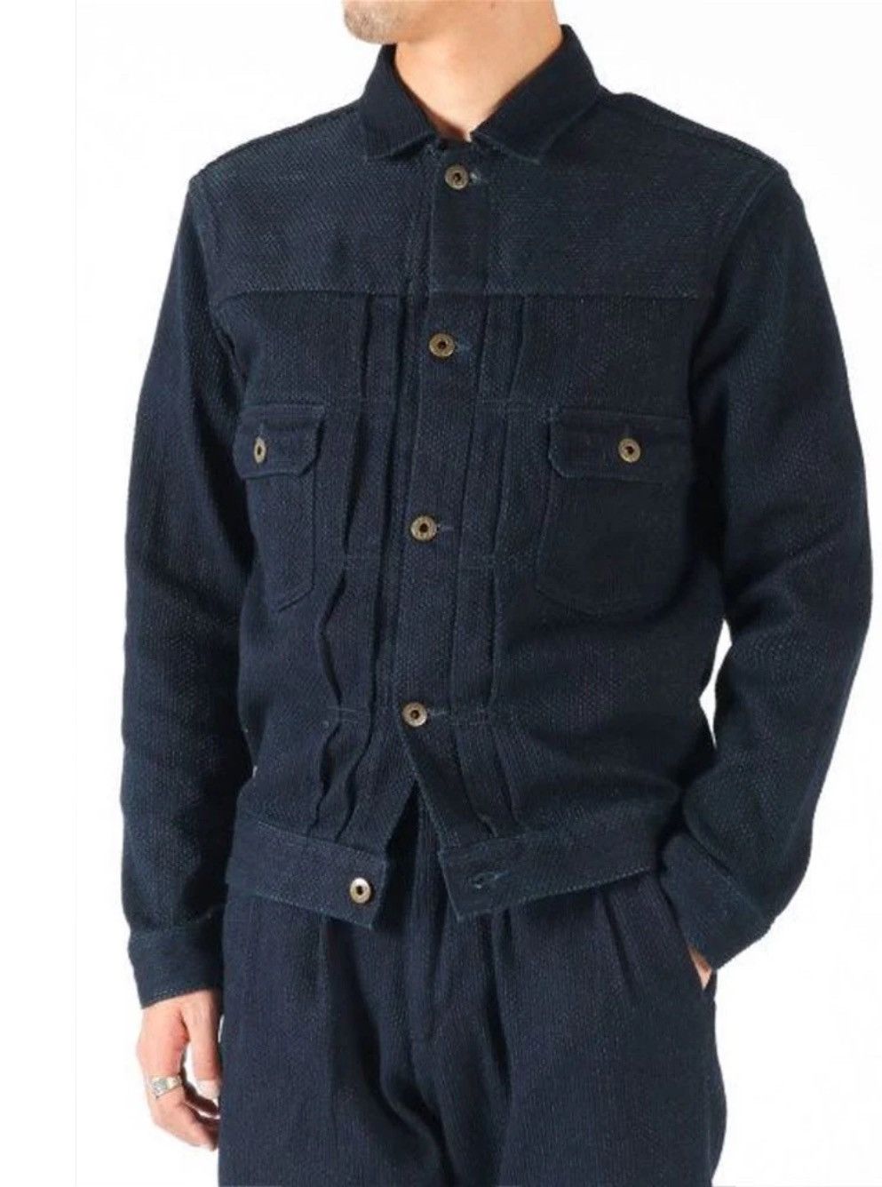 Japan Blue Type II Sashiko Jacket Japan Blue Denim Size US S / EU 44-46 / 1 - 11 Thumbnail