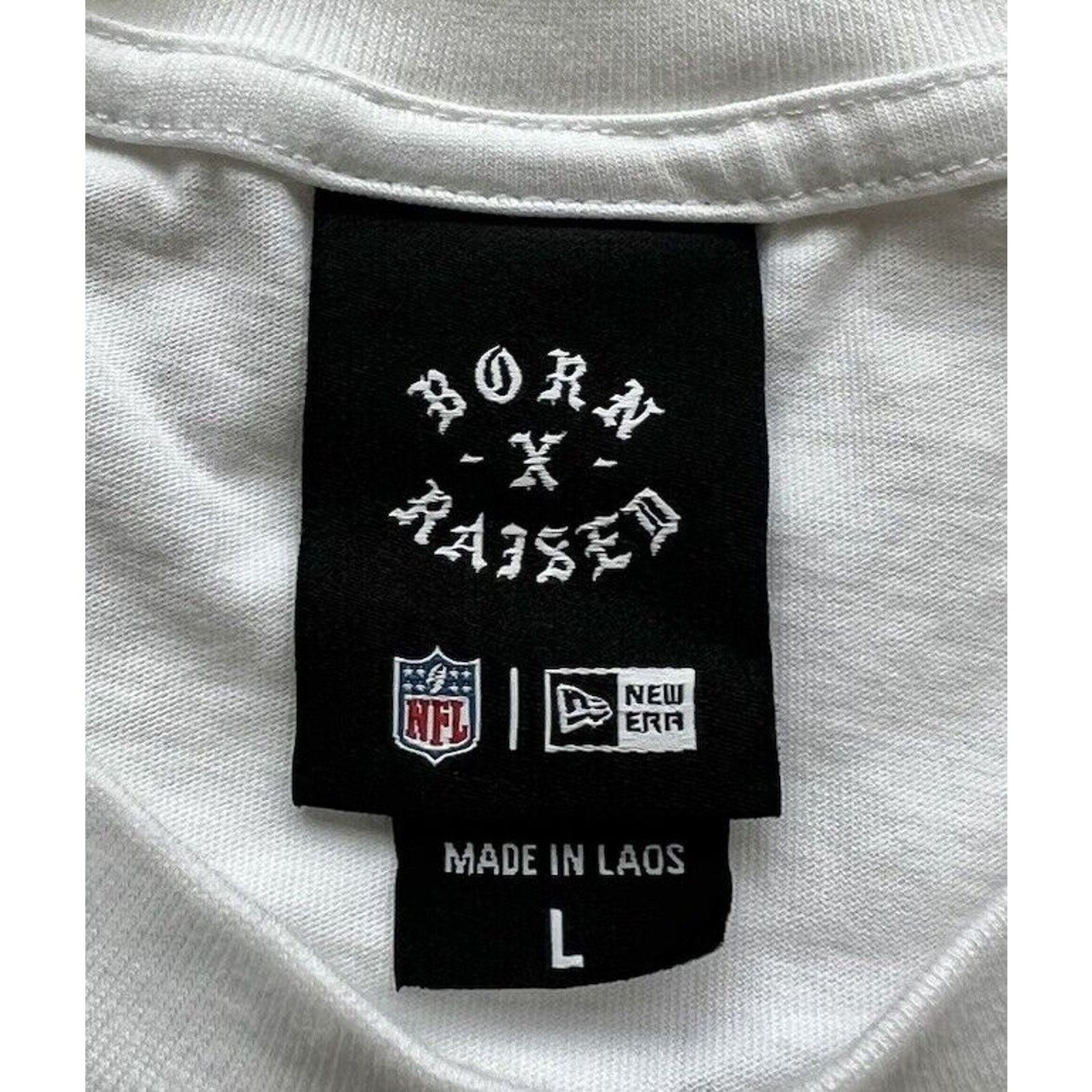 Born X Raised Born X Raised x New Era Raiders Mens L T-Shirt Las Vegas NFL Size US L / EU 52-54 / 3 - 7 Thumbnail