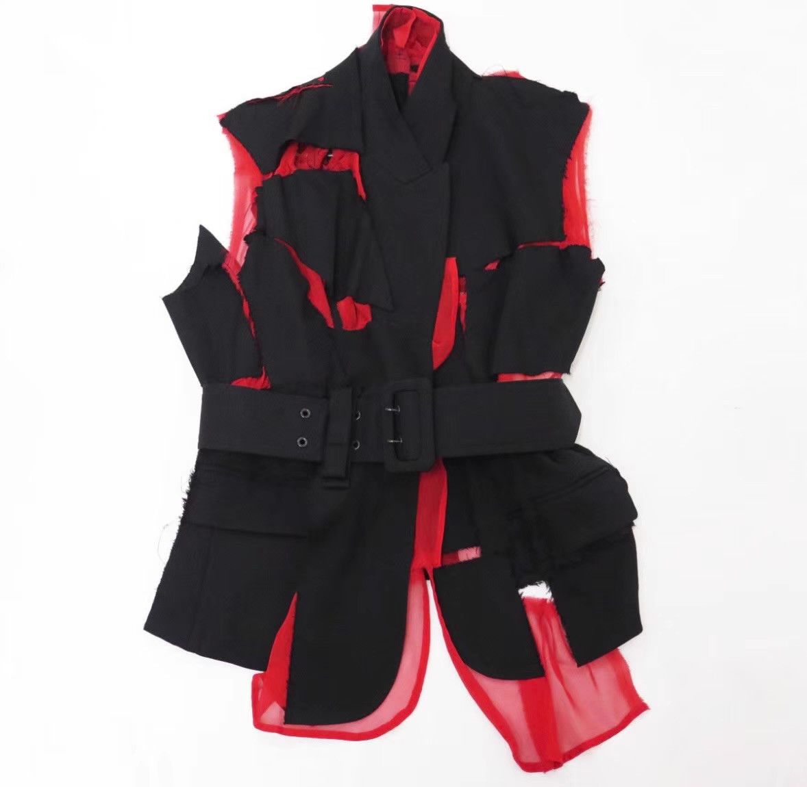 Comme des Garcons Comme des Garçons Main Line Runway Red Panel Vest Ｑ24 Size S / US 4 / IT 40 - 6 Thumbnail