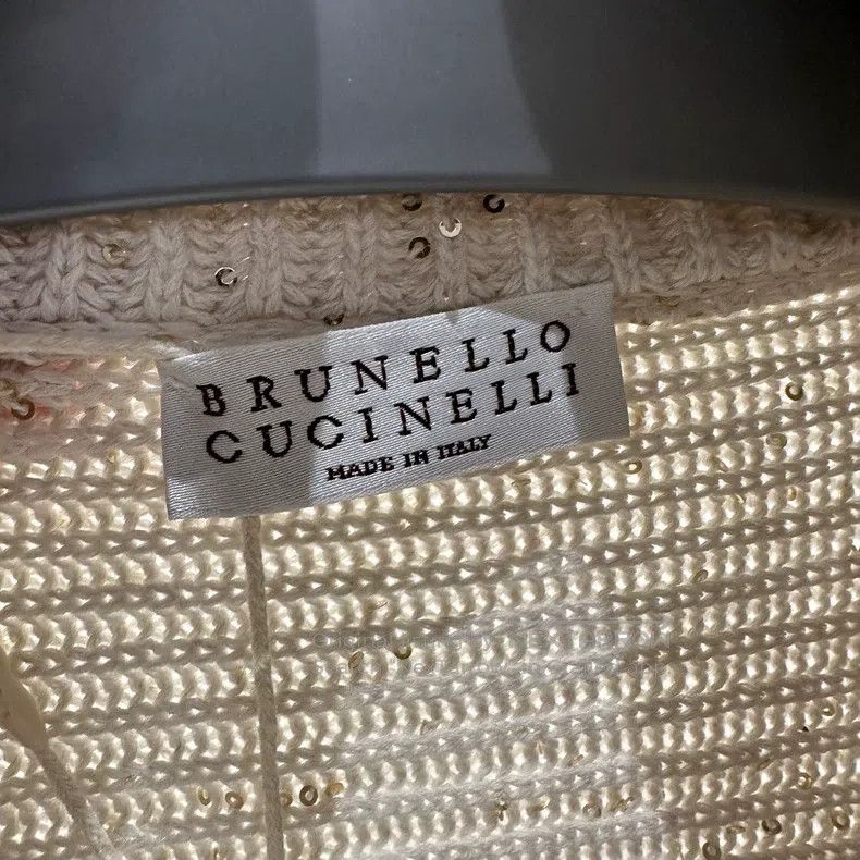 Brunello Cucinelli Brunello Cucinelli Beaded sequin ribbed knit cloak Size S / US 4 / IT 40 - 3 Thumbnail