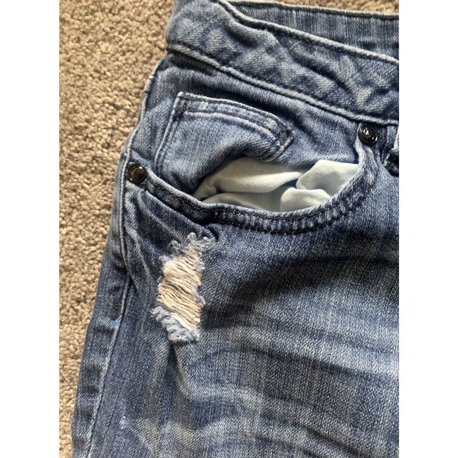 Vintage VINTAGE ELLE Womens Stretch Denim Boot Cut Jeans Size 14 Blue Denim Bootcut 31 Inseam Womens 14 Stretch Jeans Size 36" / US 14 / IT 50 - 3 Thumbnail