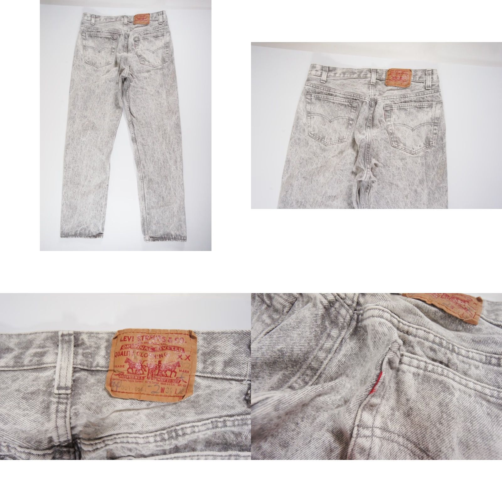 Levi's VINTAGE Levi's 501 Jeans Men 34x32 Acid Wash Denim Straight Fit 90s USA Outdoors Size US 34 / EU 50 - 8 Thumbnail