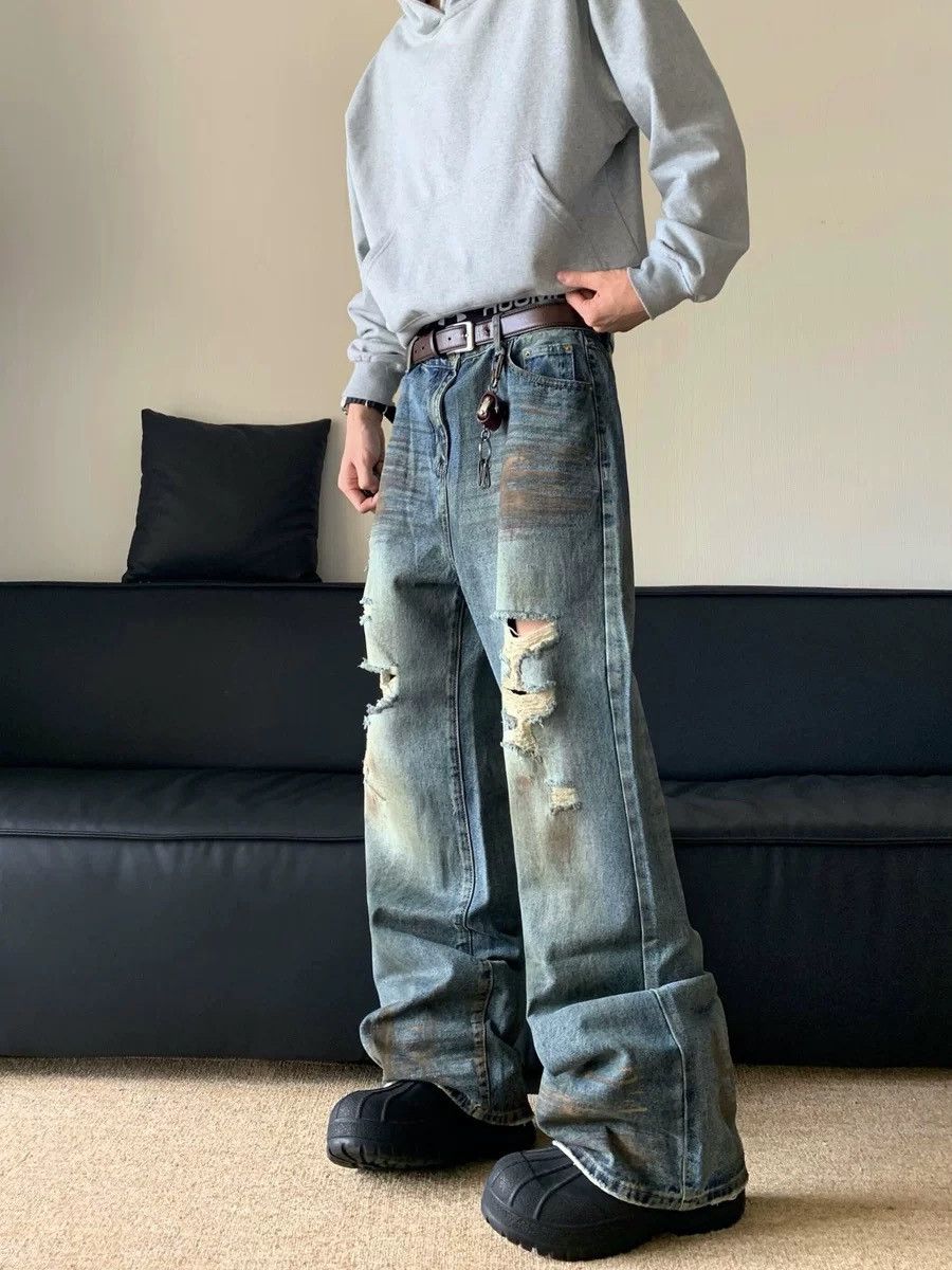 Japanese Brand × Vintage Retro punk pants Size US 33 - 1 Thumbnail