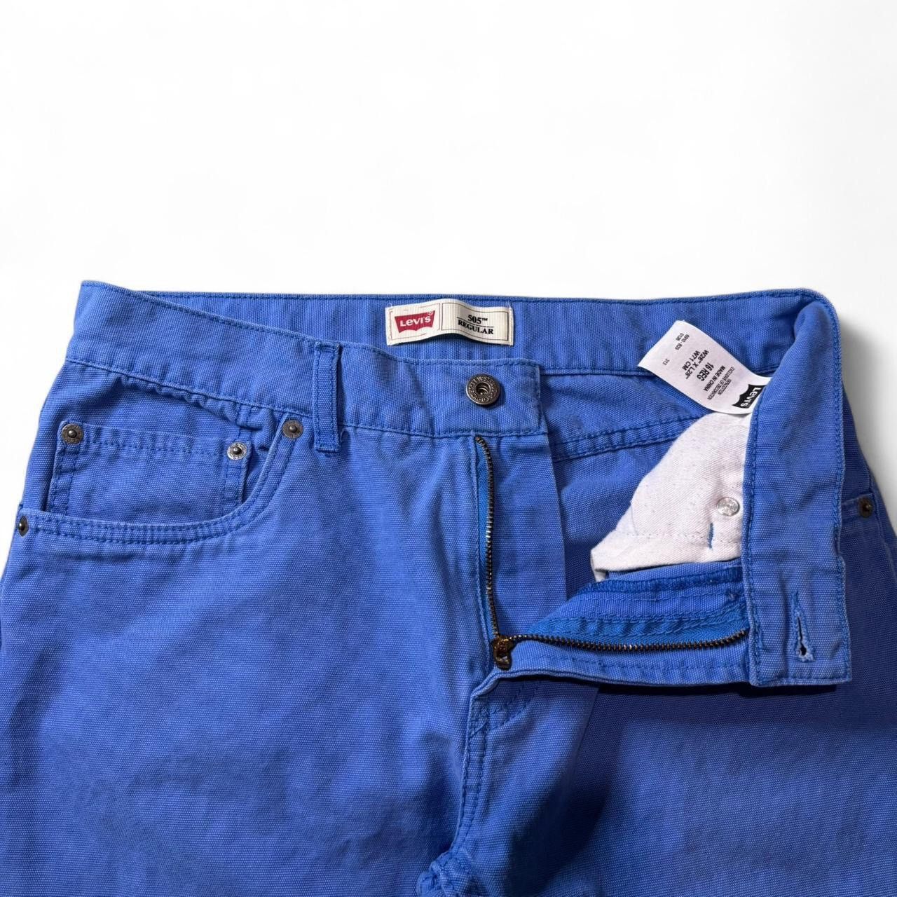 Levi's Levi's 505 Light Blue Straight Leg Chino Pants - 29x27 Size US 29 - 3 Thumbnail