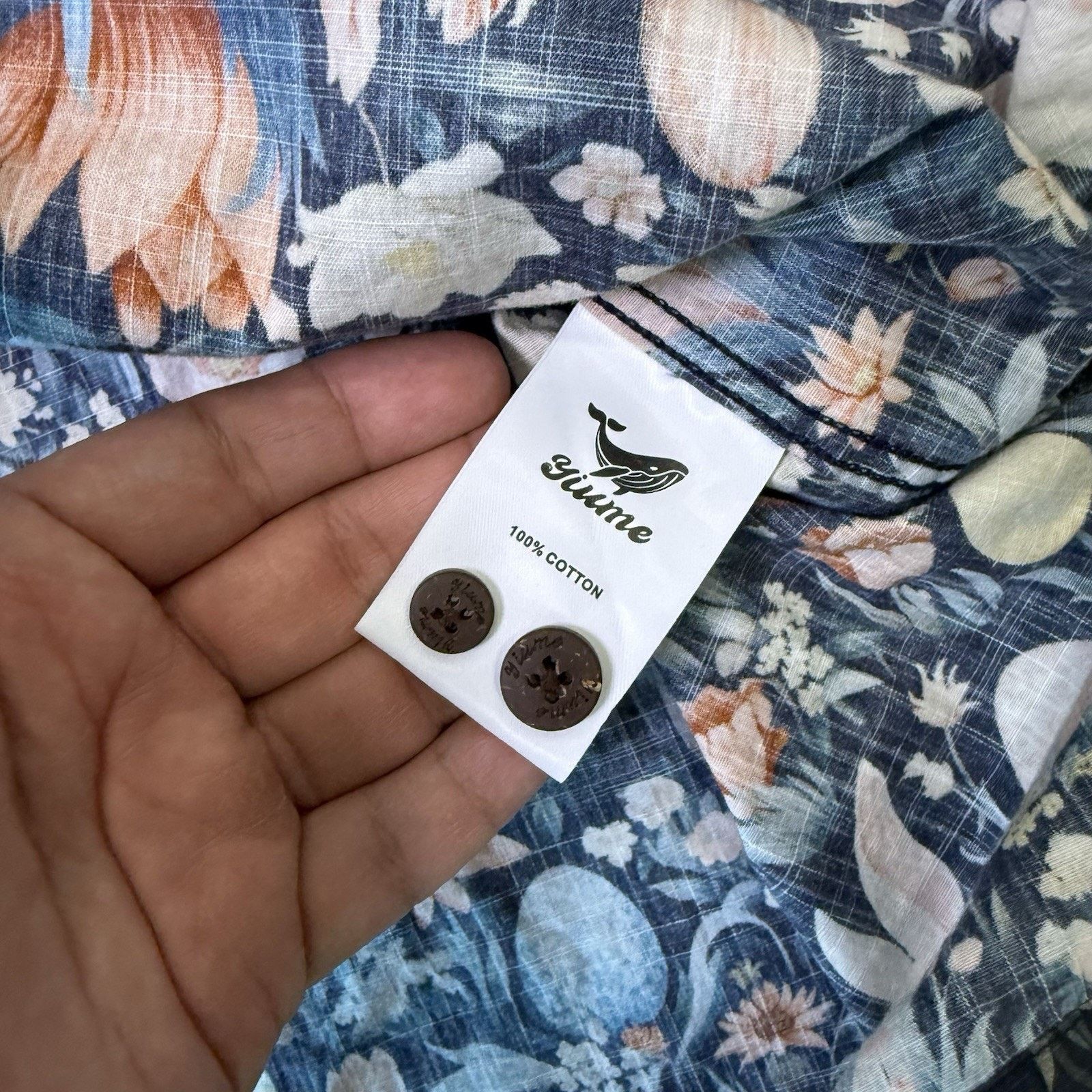 Other Yiume Shirt Medium Multicolor Cotton Short Sleeve Button Up Size US M / EU 48-50 / 2 - 6 Thumbnail