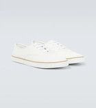 Saint Laurent Paris o1y0325 Low-Top Sneakers in White Size US 9 / EU 42 - 2 Thumbnail