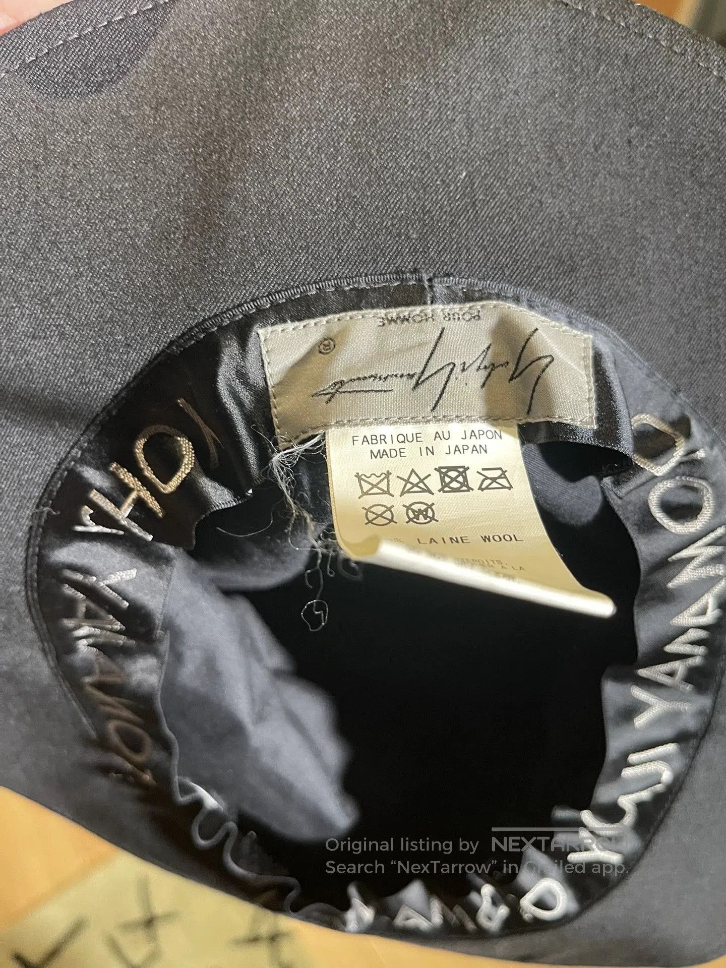 Yohji Yamamoto Yohji Yamamoto Main Line Black Wool Hat. Size ONE SIZE - 4 Thumbnail