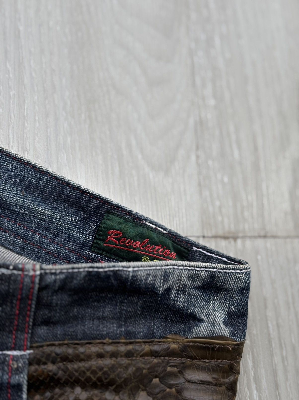 Japanese Brand REVOLUTION lace up flare jeans Size US 27 - 7 Thumbnail