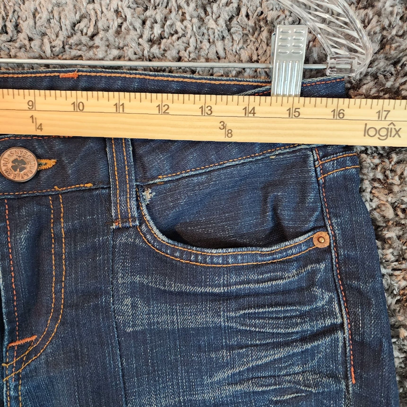 Lucky Brand LUCKY BRAND Womens Straight Dark Wash Blue Jeans Size 8 Regular Size 30" / US 8 / IT 44 - 4 Thumbnail
