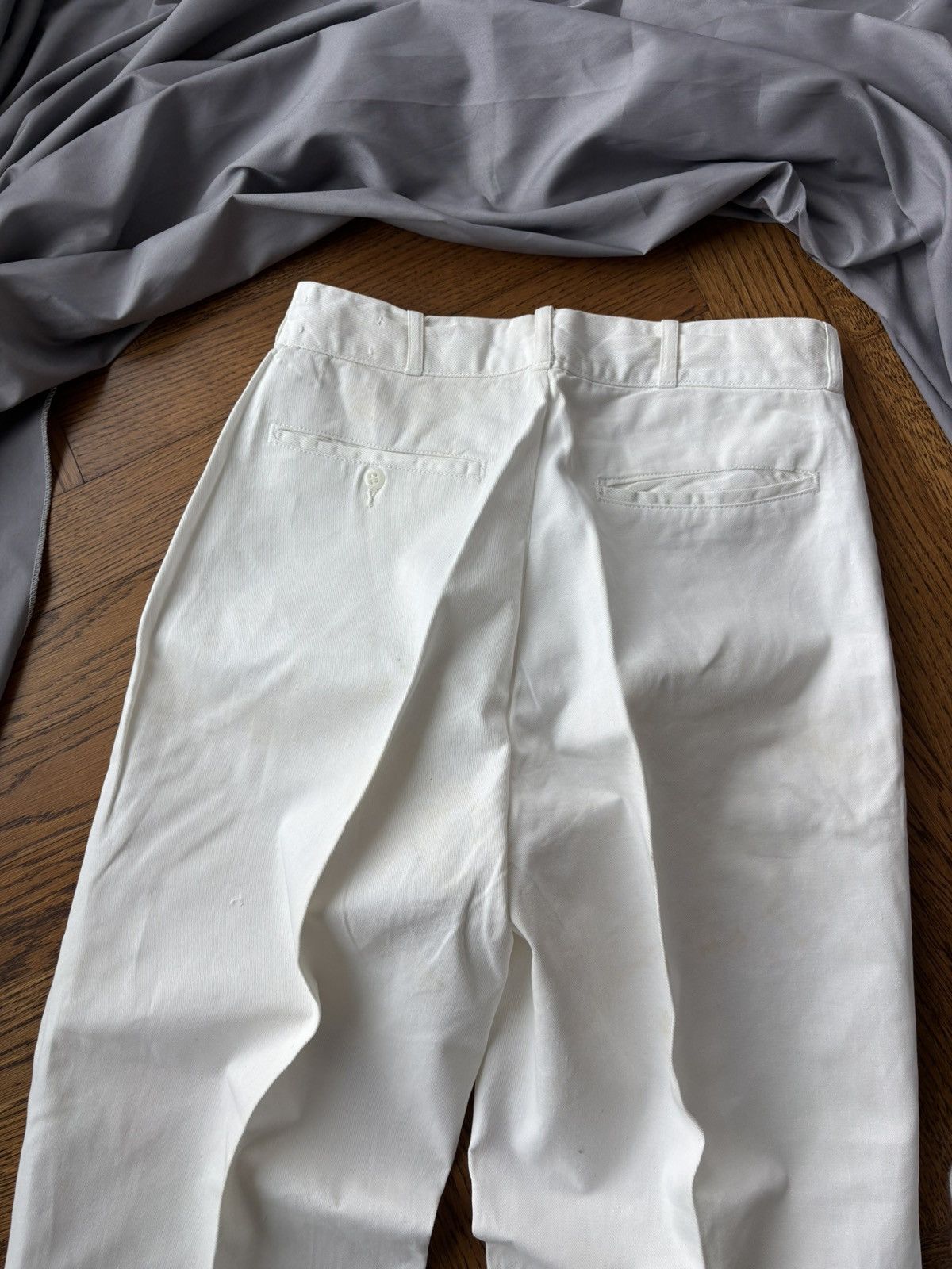 Vintage 1950s Trousers WW2 Vintage Military Dress Pants RCN Navy Uni Size US 27 - 13 Thumbnail