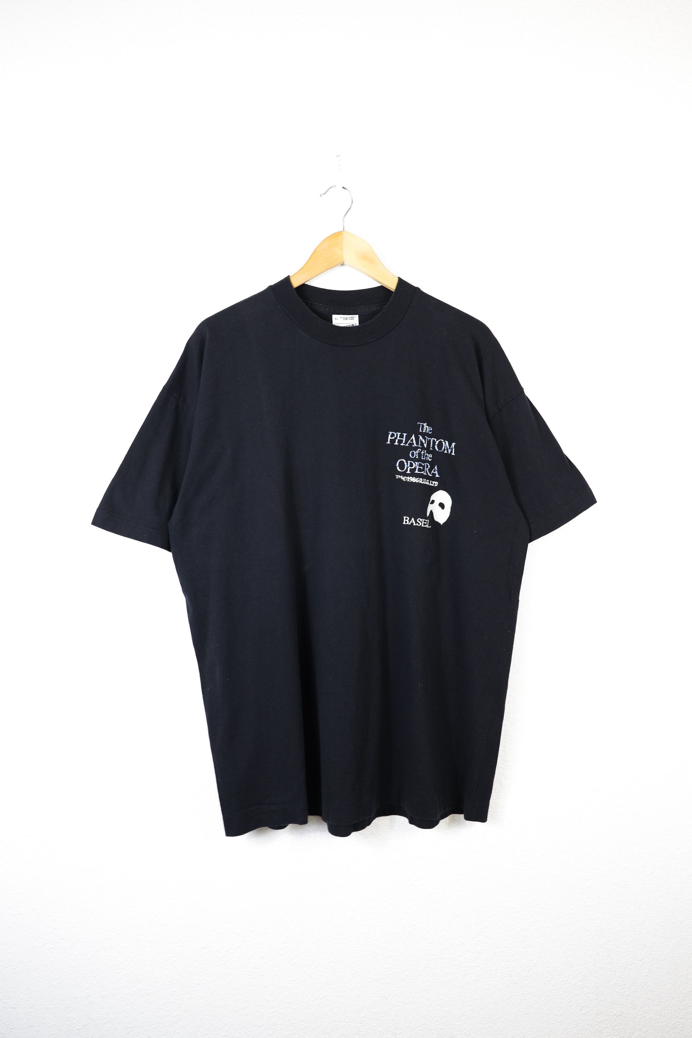 Vintage Vintage The Phantom of The Opera 1986 Basel Tee T-shirt 80s Size US XL / EU 56 / 4 - 1 Thumbnail