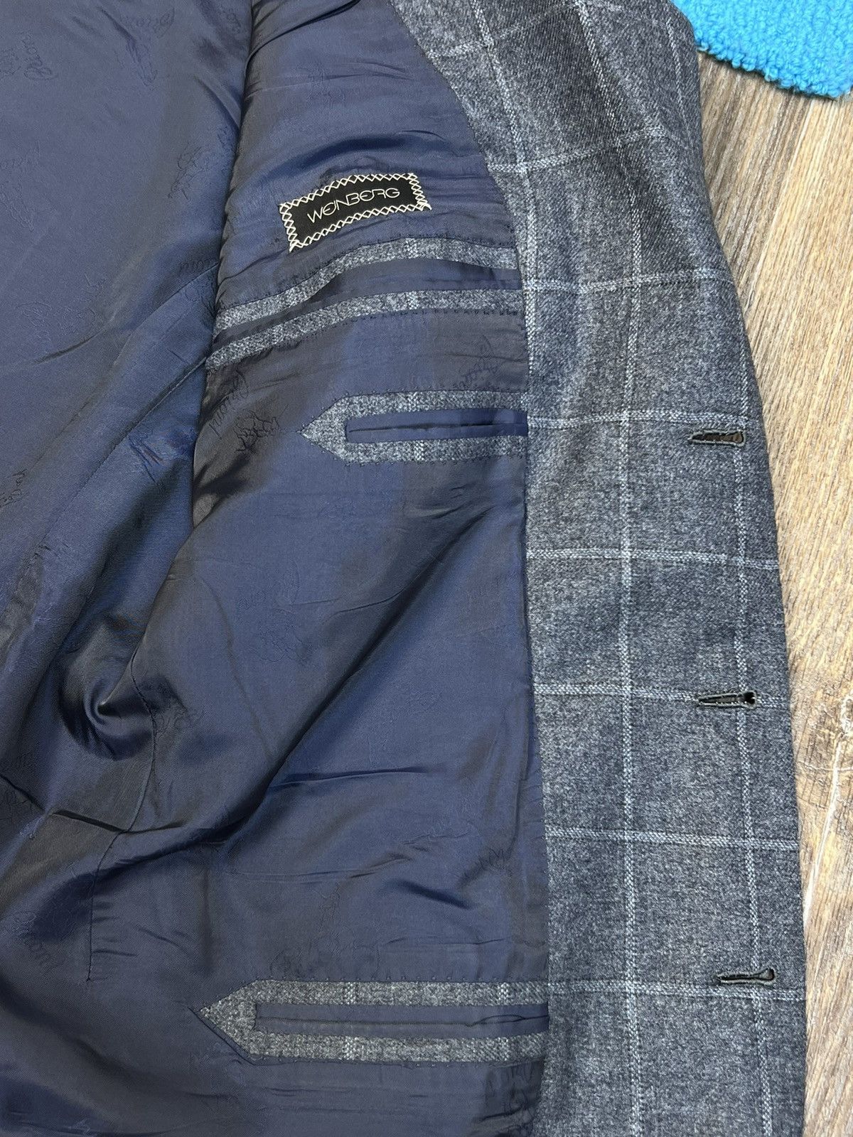 Brioni Brioni Parigi Checked Three Buttons Wool Grey Blazer Jacket Size 52S - 14 Thumbnail