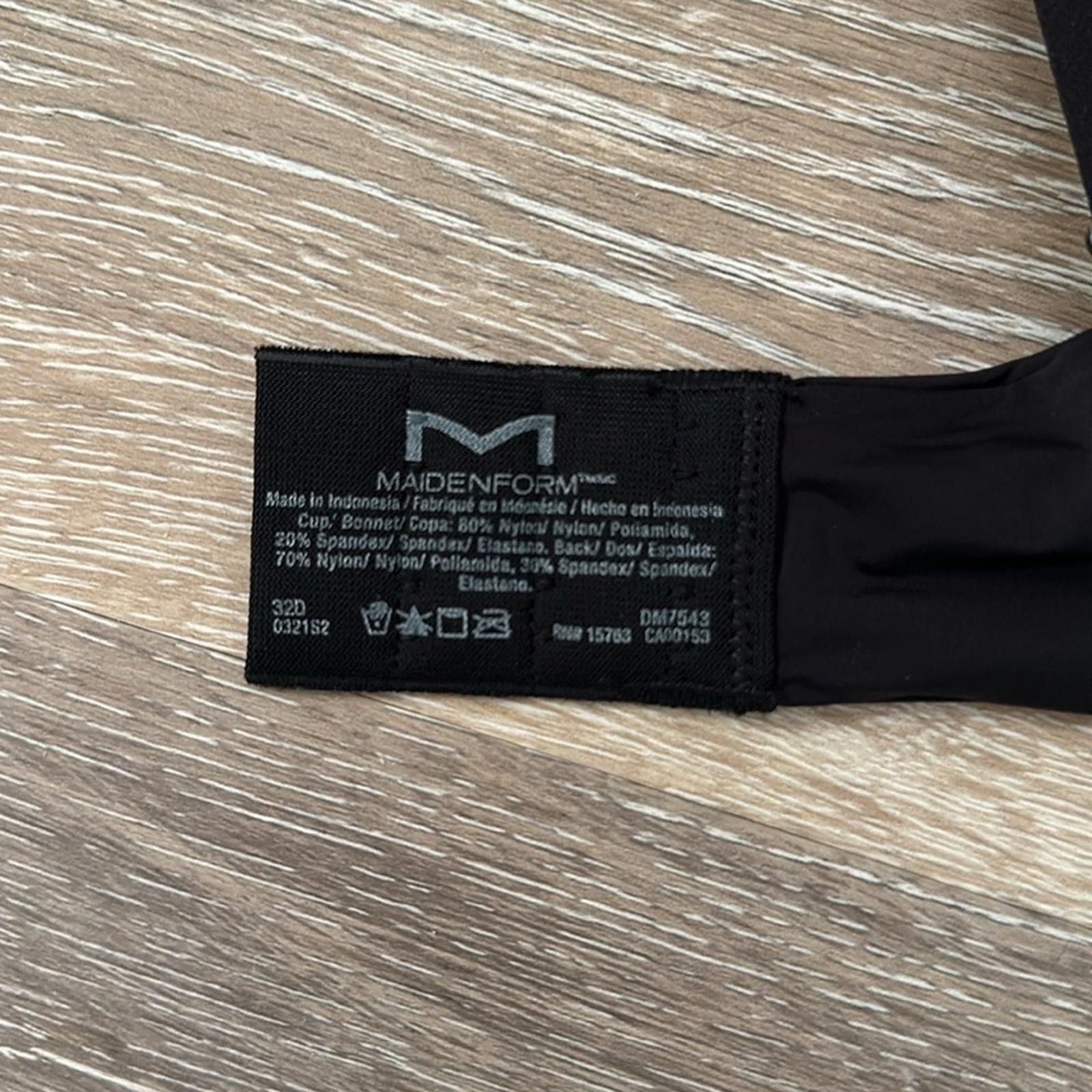 Other MAIDENFORM 32D convertible strap black lace DM7543 underwire Size ONE SIZE - 4 Thumbnail