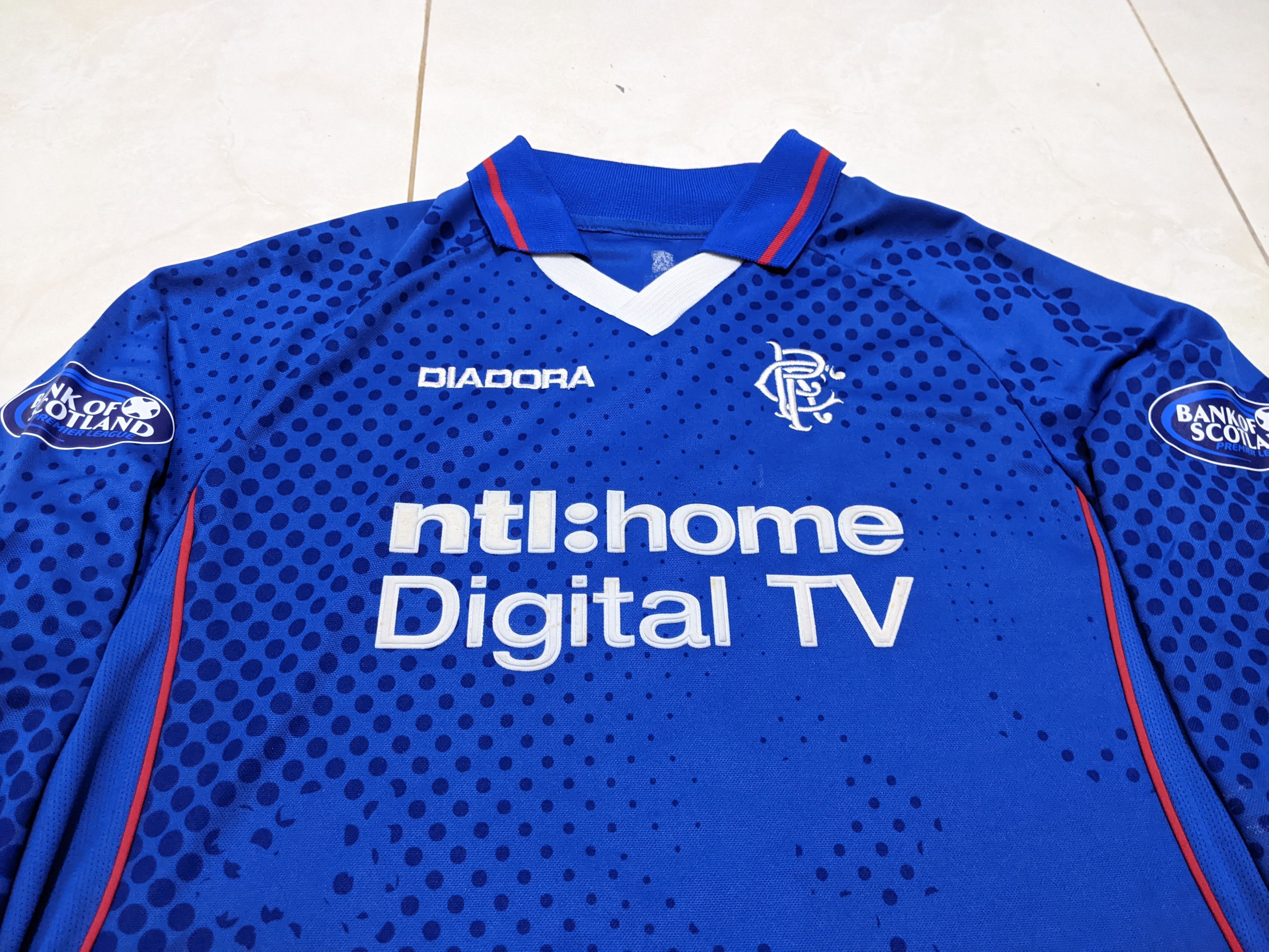 Nike Rangers home 2002-03 CANIGGIA Jersey football shirt Size US L / EU 52-54 / 3 - 4 Thumbnail