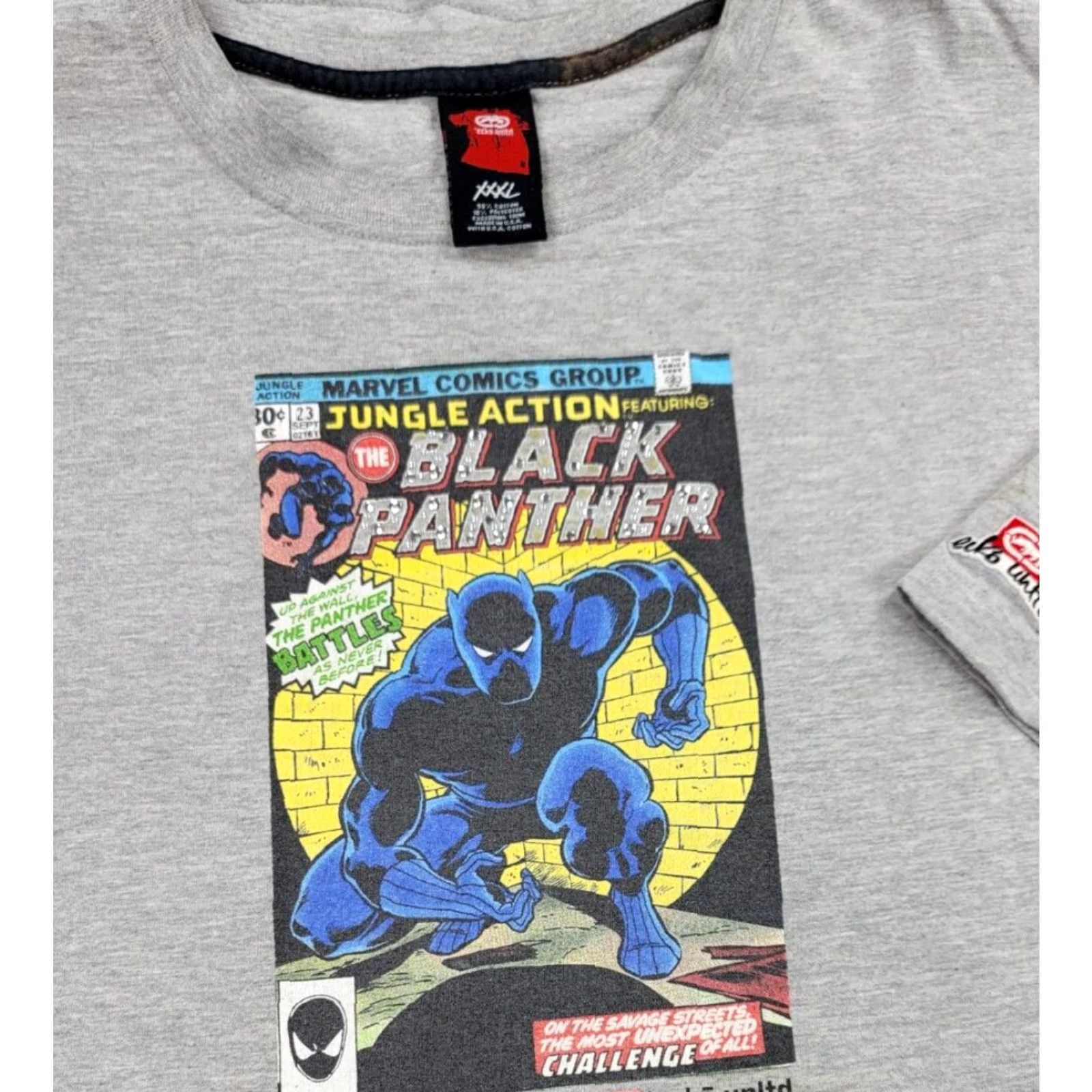 Ecko Unltd. VTG Ecko Unltd Marvel Black Panther Gray Short Sleeve Shirt 3XL Mens USA Made Shirt Size US XXL / EU 58 / 5 - 2 Thumbnail