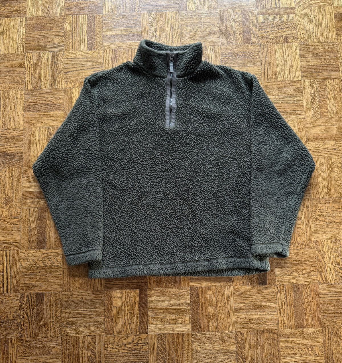 Gap Vintage 90s Gap Deep Pile Fleece Quarter Zip Pullover Size US S / EU 44-46 / 1 - 1 Thumbnail