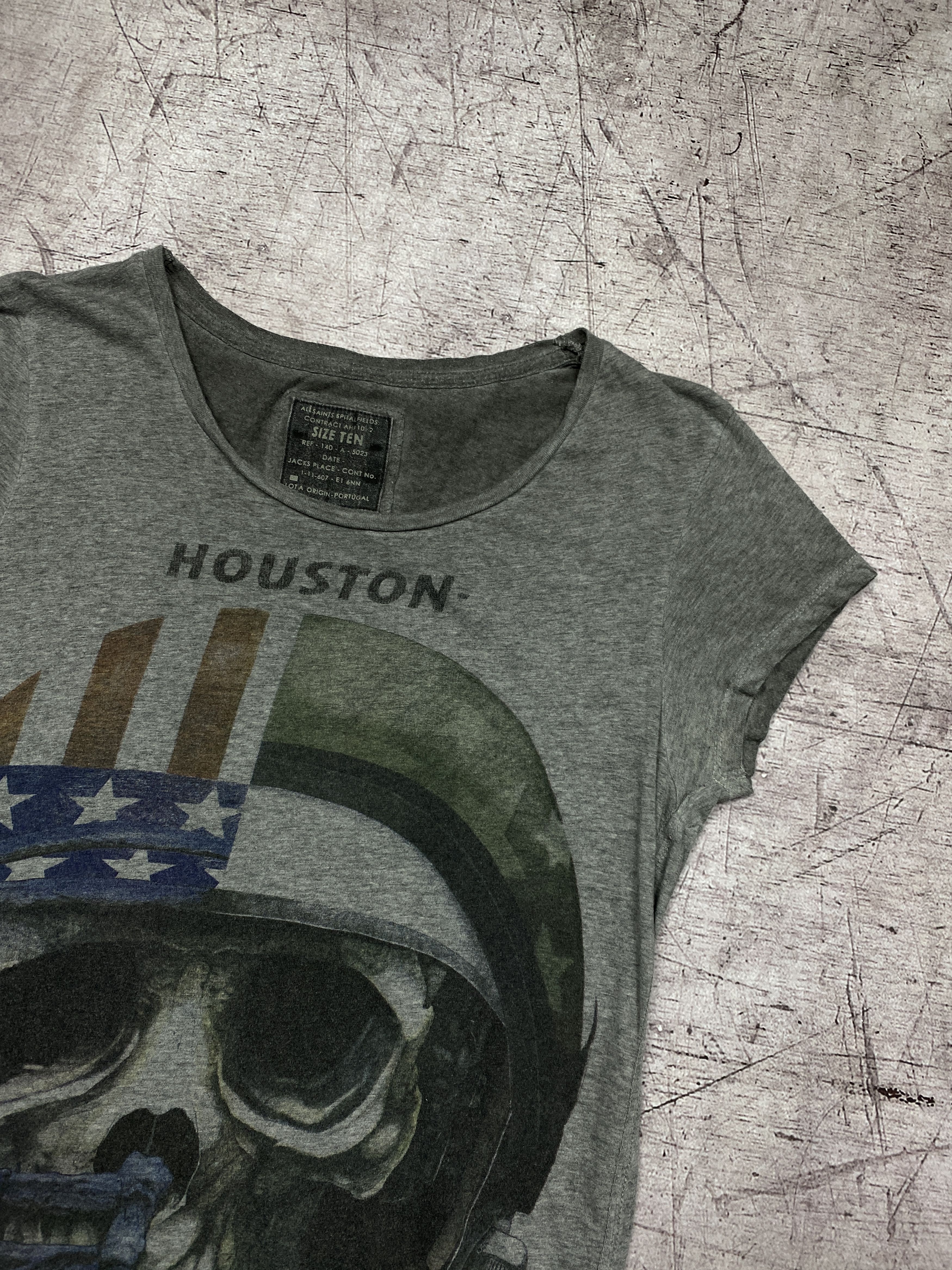 Allsaints Allsaints Vintage Womens Touchdown T-Shirt Size M / US 6-8 / IT 42-44 - 2 Thumbnail