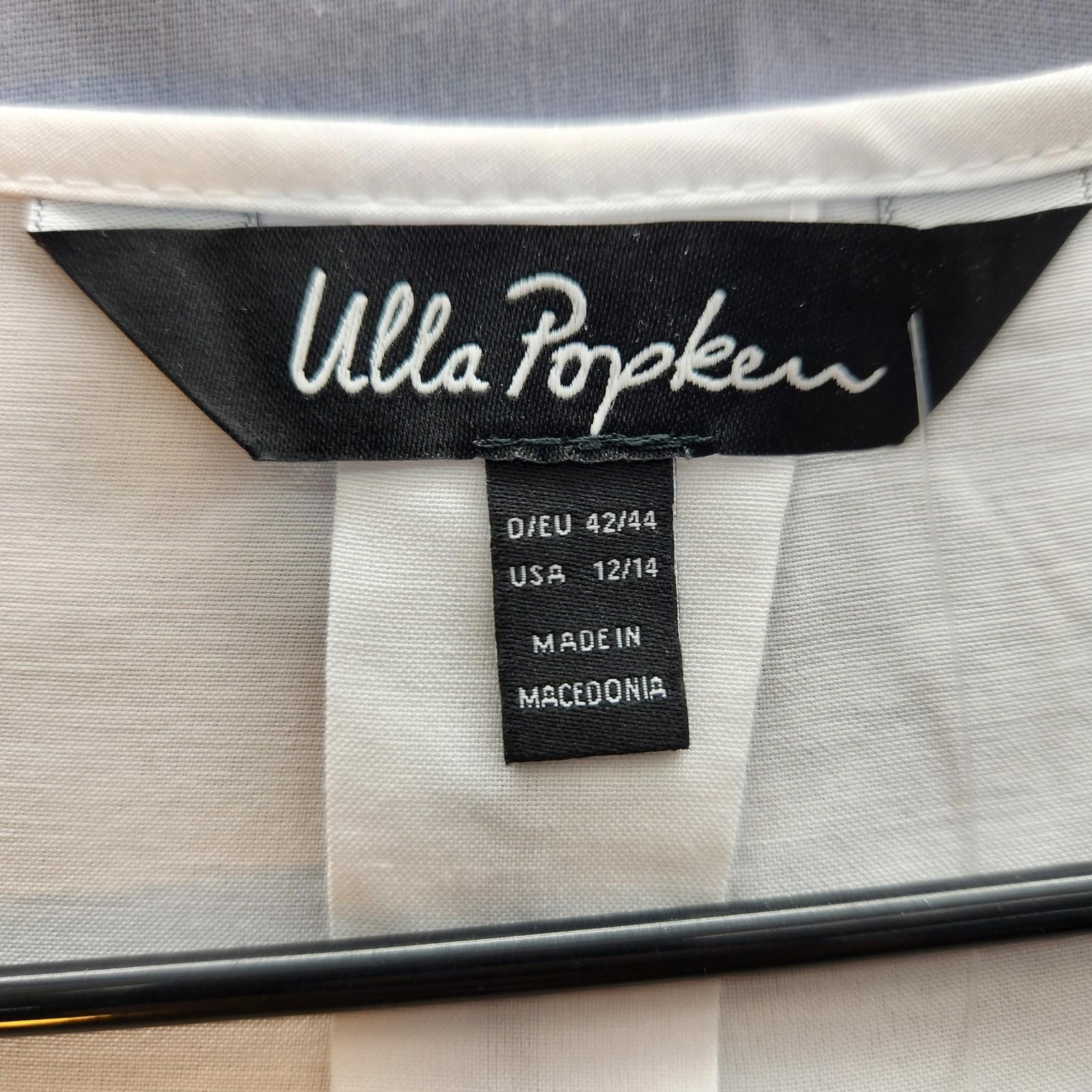 Designer Ulla Popken Tunic Top White Size 12/14 NWT Size XL / US 12-14 / IT 48-50 - 6 Thumbnail