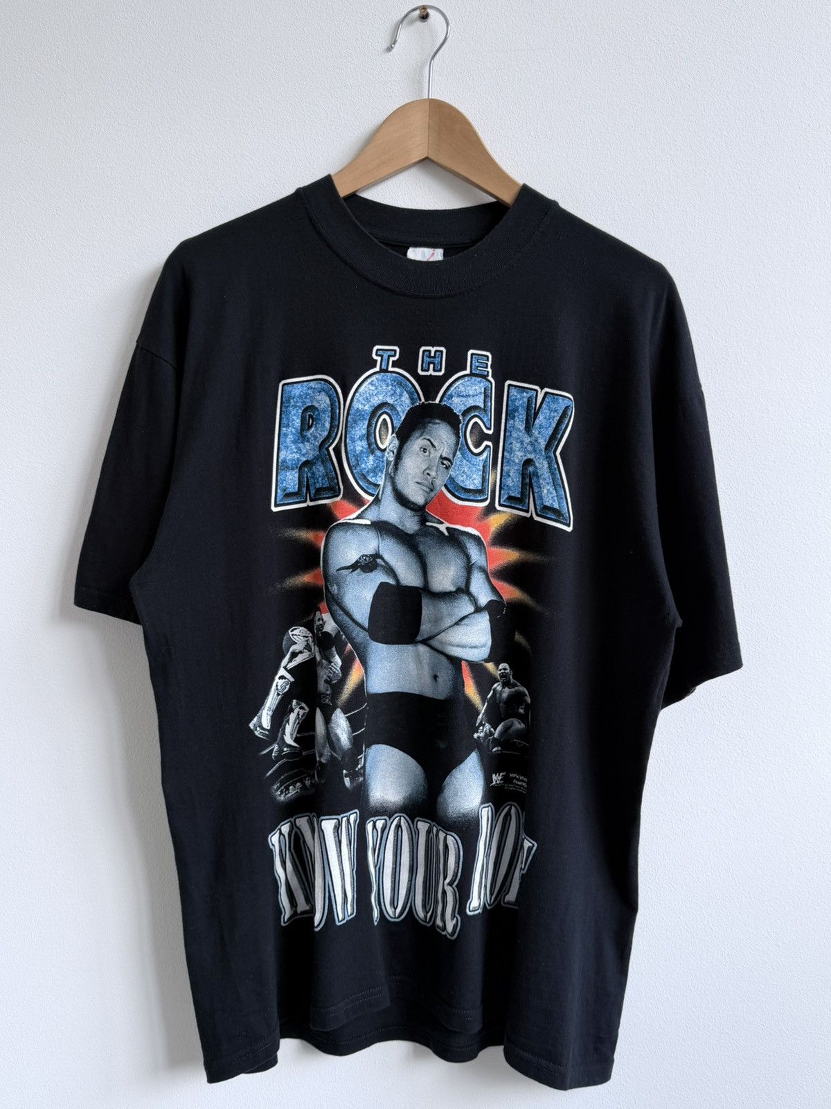 WWF Vintage 1999 The Rock WWF Wrestling Graphic T-Shirt Size US L / EU 52-54 / 3 - 3 Thumbnail