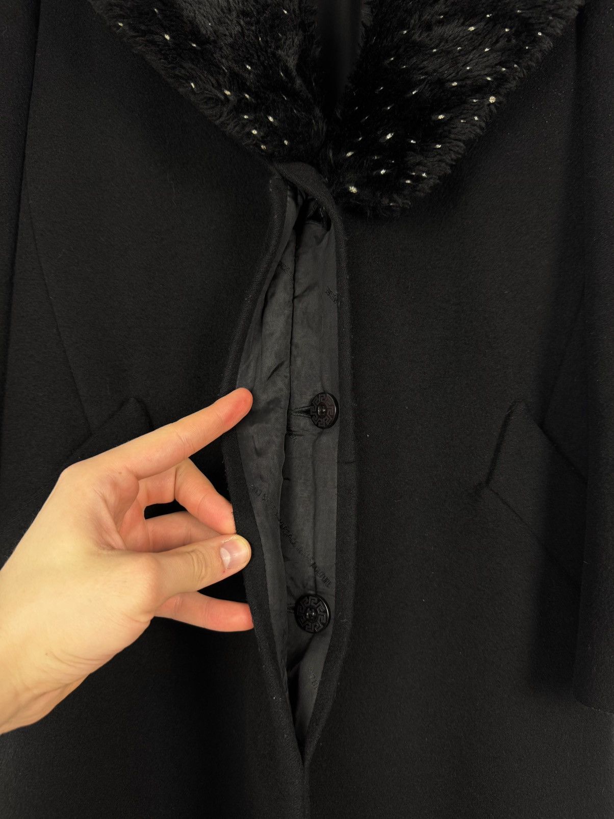 Versace Jeans Couture Vintage Versace Jeans Couture Wool Overcoat Size S / US 4 / IT 40 - 12 Thumbnail