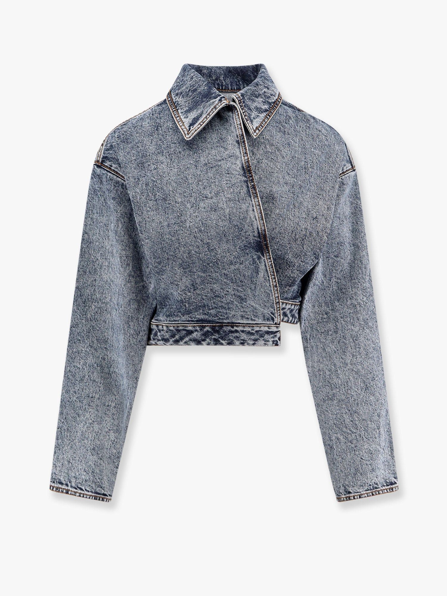 ALAIA★スパイラルストーンウォッシュデニムジャケット Alaia Spiral Stone-Washed Denim Jacket | Grailed