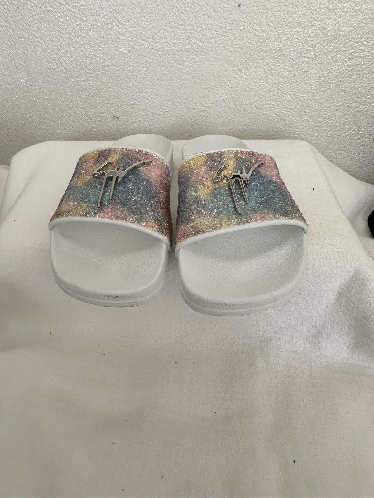 Giuseppe Zanotti Glitter Slippers/Slides Size US 9 / IT 39 - 8 Thumbnail