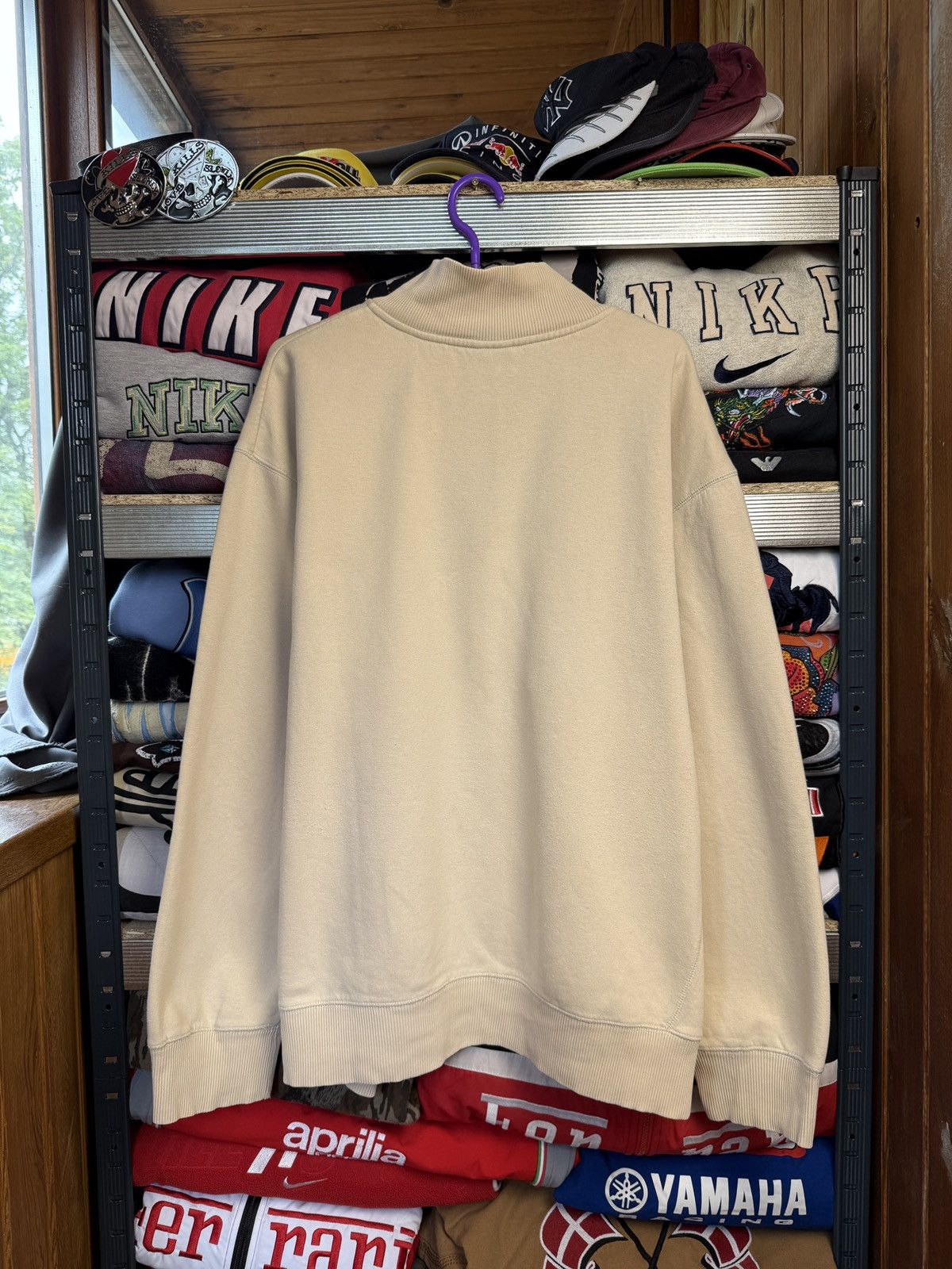 Nike Vintage Nike 1\3 Zip Heavy Cotton Sweatshirt Size US XXL / EU 58 / 5 - 2 Thumbnail