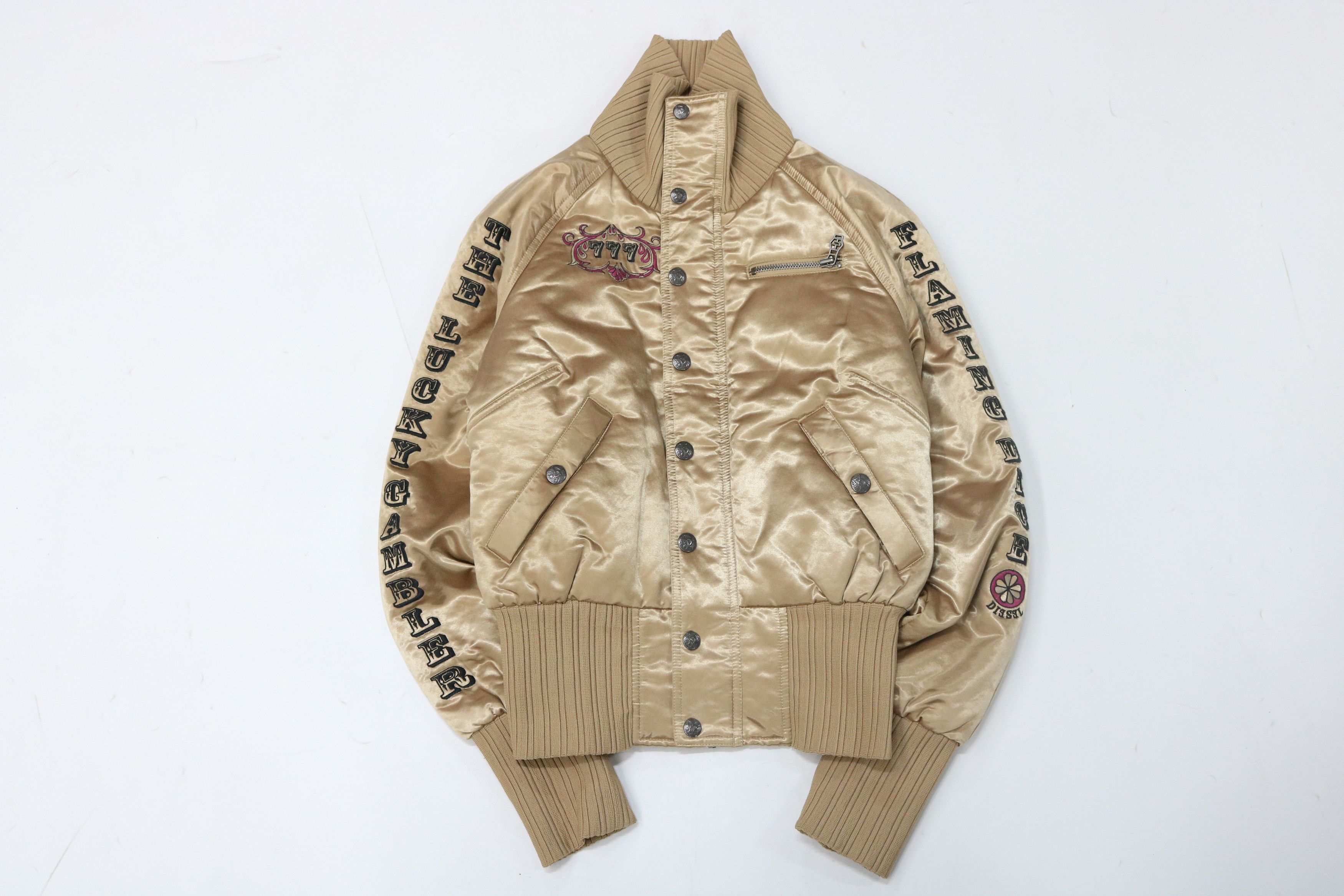 Diesel DIESEL Joker Embroidered Cropped Zip-Up Jacket Size S / US 4 / IT 40 - 5 Thumbnail