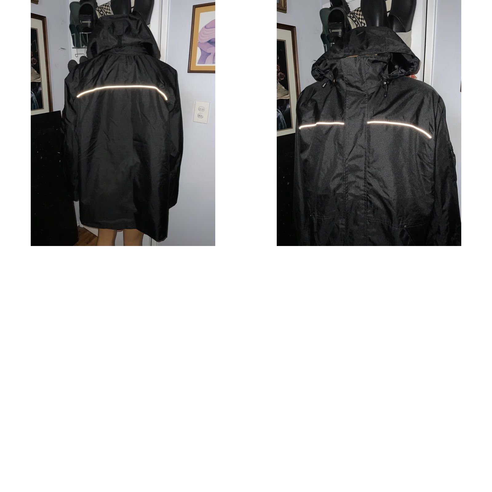 Vintage VINTAGE? (No) Professional Viking Thor 300D Waterproof Breathable Reflective Denier Jacket 3XL Men Black Polyester Waterproof Jacket Size US XXL / EU 58 / 5 - 9 Thumbnail