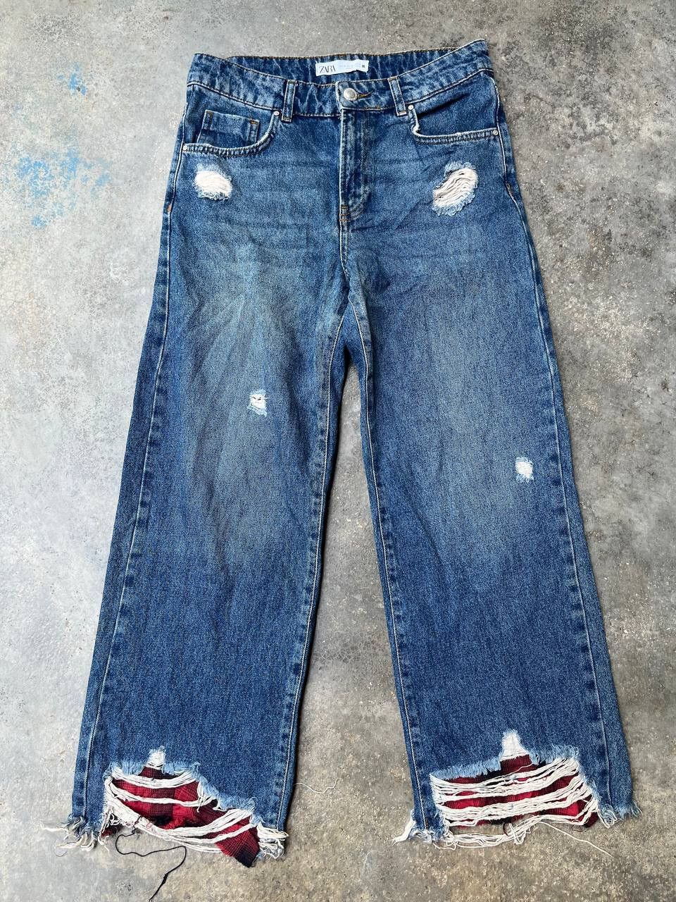 Zara ZARA VINTAGE BAGGY JEANS DISTRESSED STYLE Size US 32 / EU 48 - 5 Thumbnail