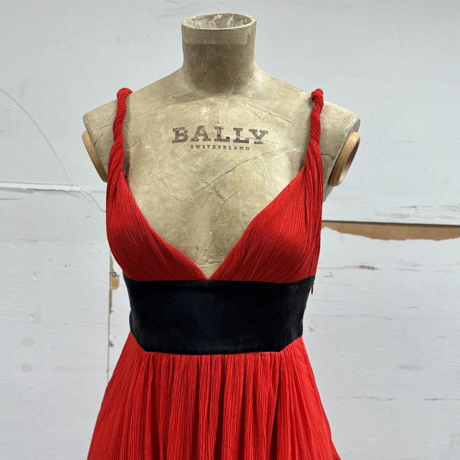 Other Zuhair Murad x MNG Limited Edition Red & Black Silk Gown Size XS / US 0-2 / IT 36-38 - 5 Thumbnail