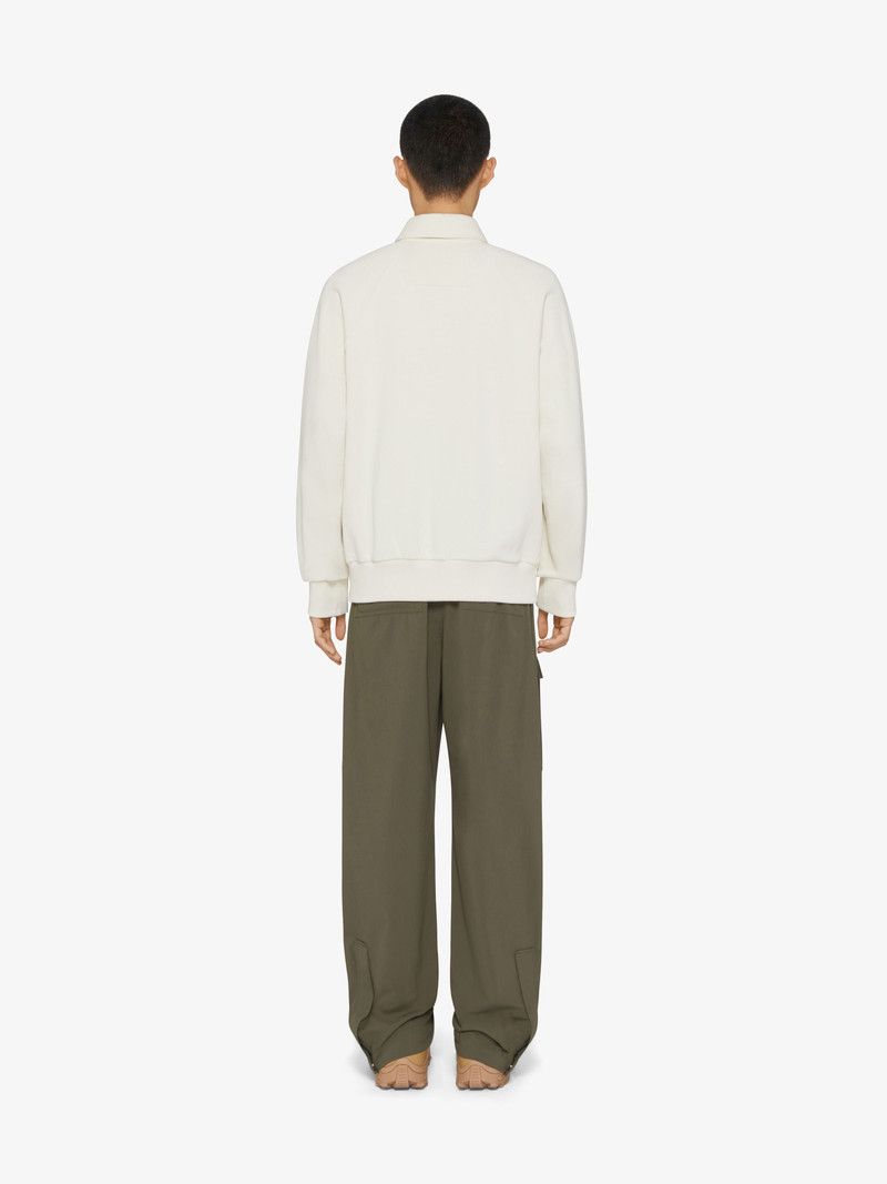 Givenchy o1w1db10426 Raglan Buttoned Sweatshirt in Ivory Size US XL / EU 56 / 4 - 4 Thumbnail