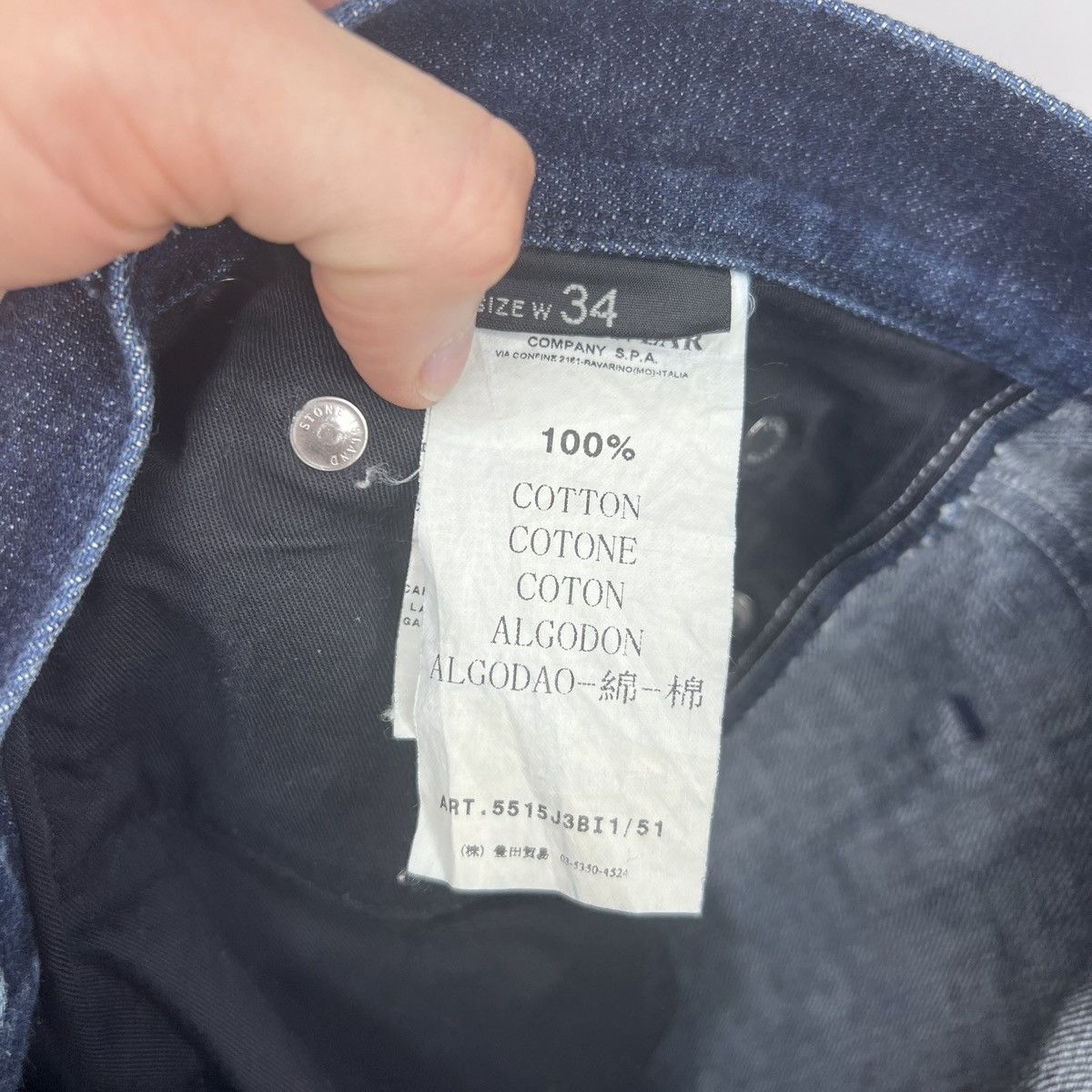 Stone Island Stone Island Denim Jeans Pants Size US 34 / EU 50 - 11 Thumbnail