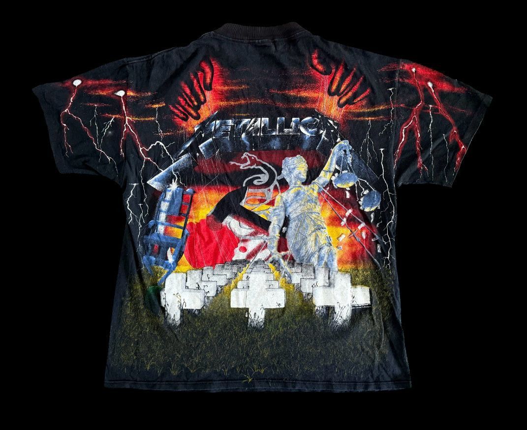 Vintage Metallica AOP Master of Puppets T-Shirt Size US XL / EU 56 / 4 - 2 Thumbnail